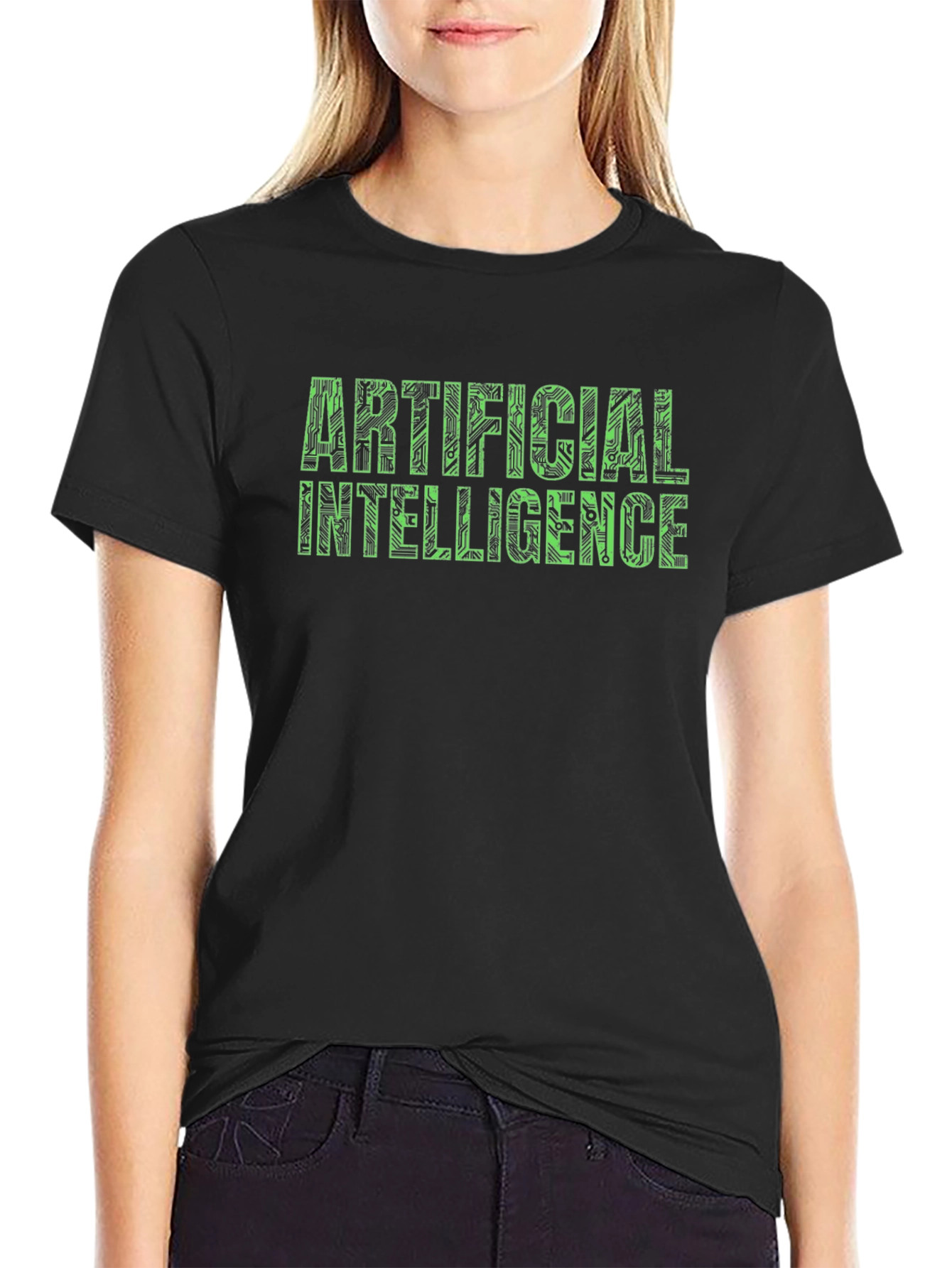 Artificial Intelligence Circuit Board Graphic T-Shirt