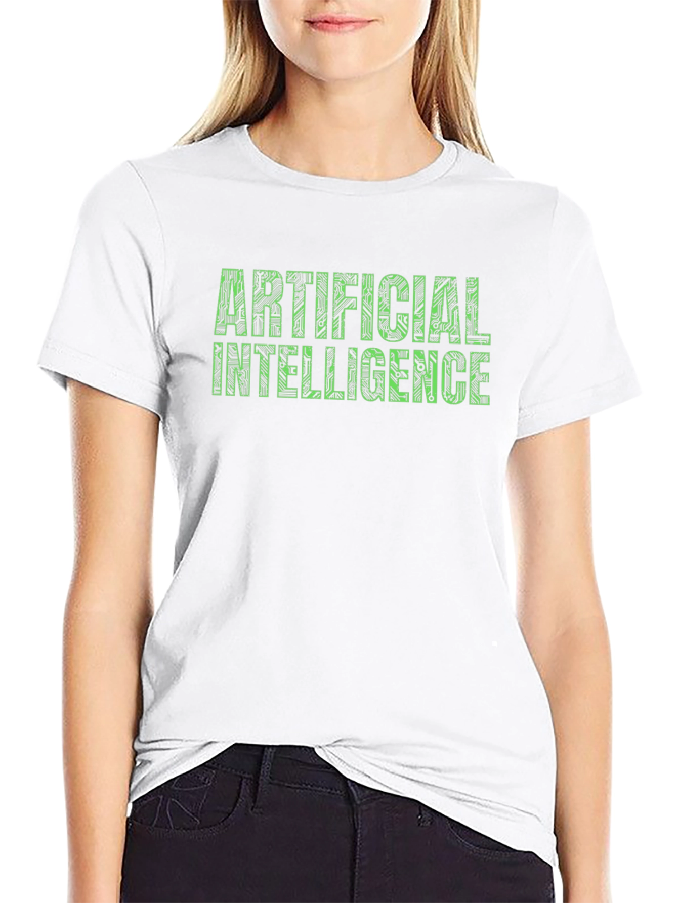 Artificial Intelligence Circuit Board Graphic T-Shirt