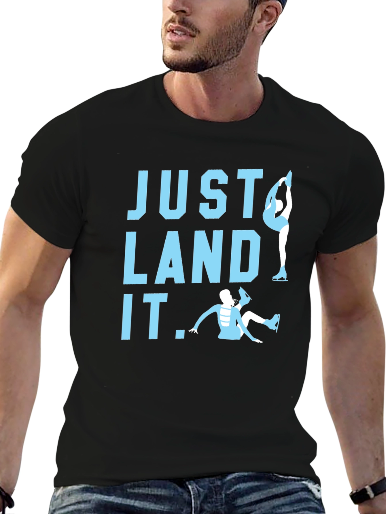 Just Land It Figure Skating Tee