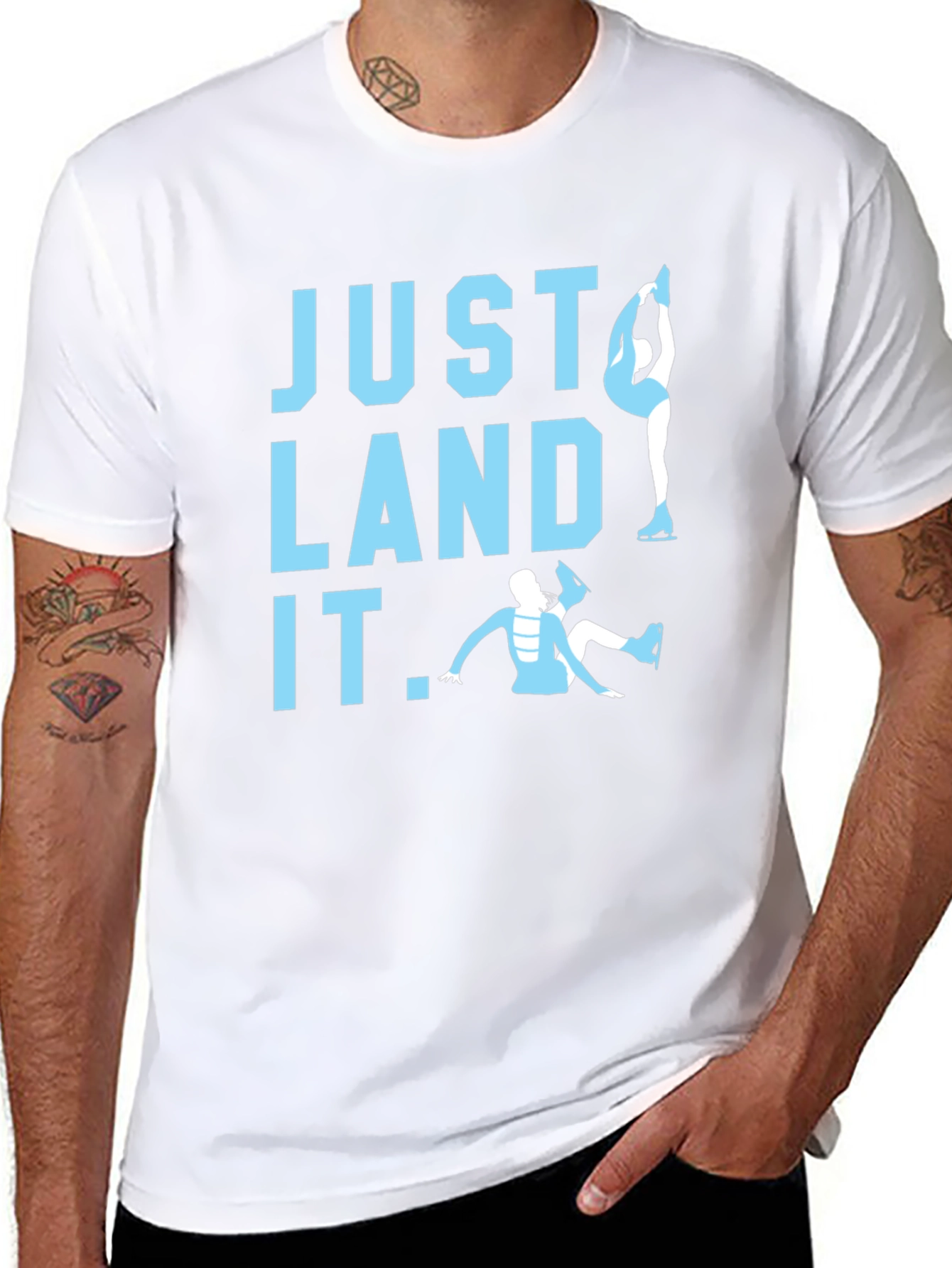 Just Land It Figure Skating Tee