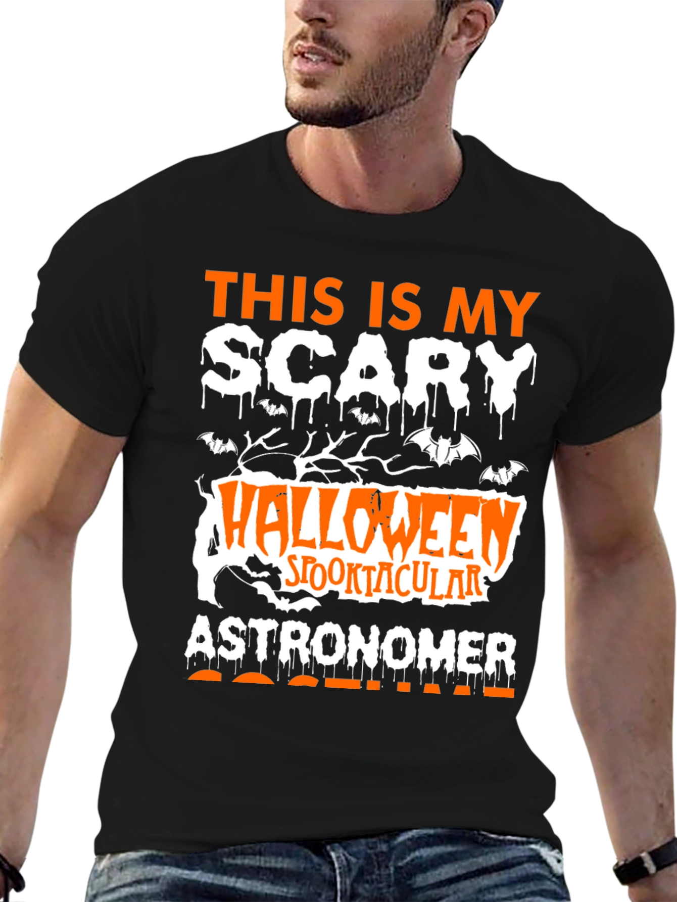 Scary Halloween Astronomer T-Shirt
