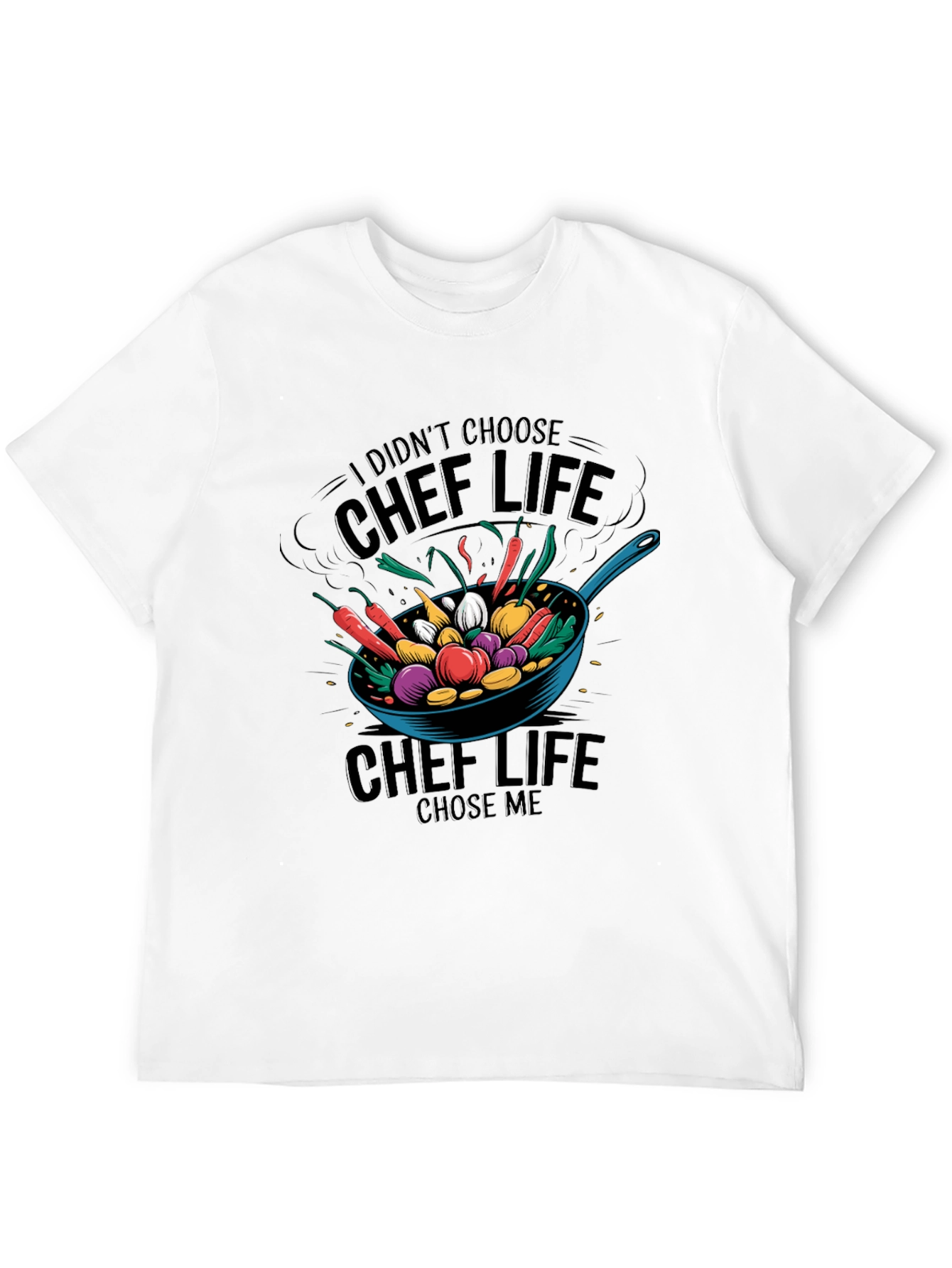 Chef Life Graphic T-Shirt - Black Cotton Tee