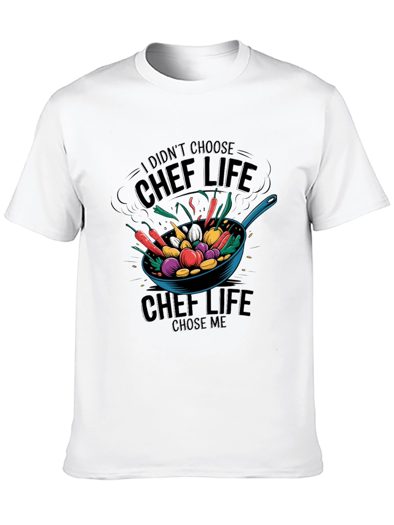Chef Life Graphic T-Shirt - Black Cotton Tee