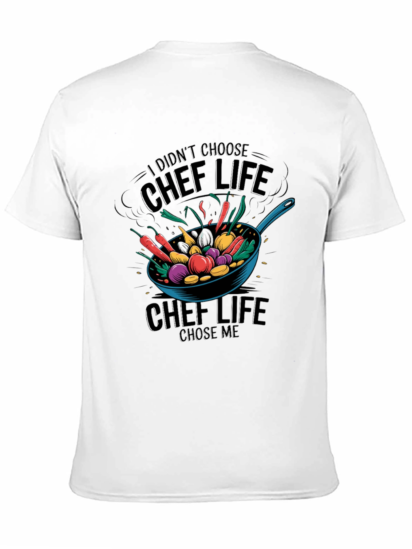 Chef Life Graphic T-Shirt - Black Cotton Tee