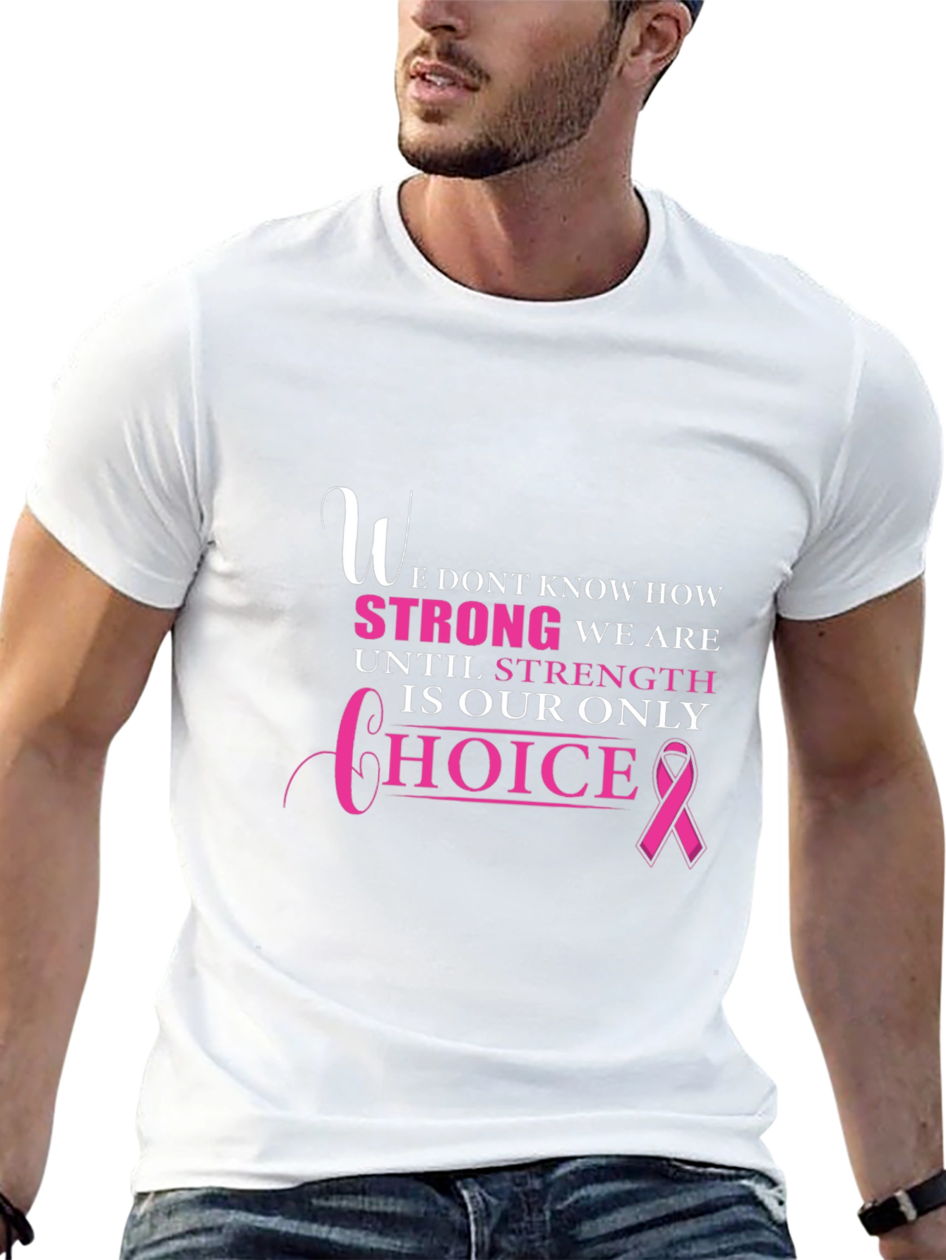 Breast Cancer Awareness T-Shirt - Strength Choice
