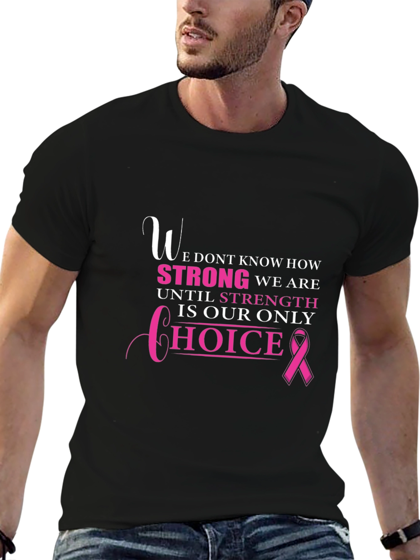 Breast Cancer Awareness T-Shirt - Strength Choice