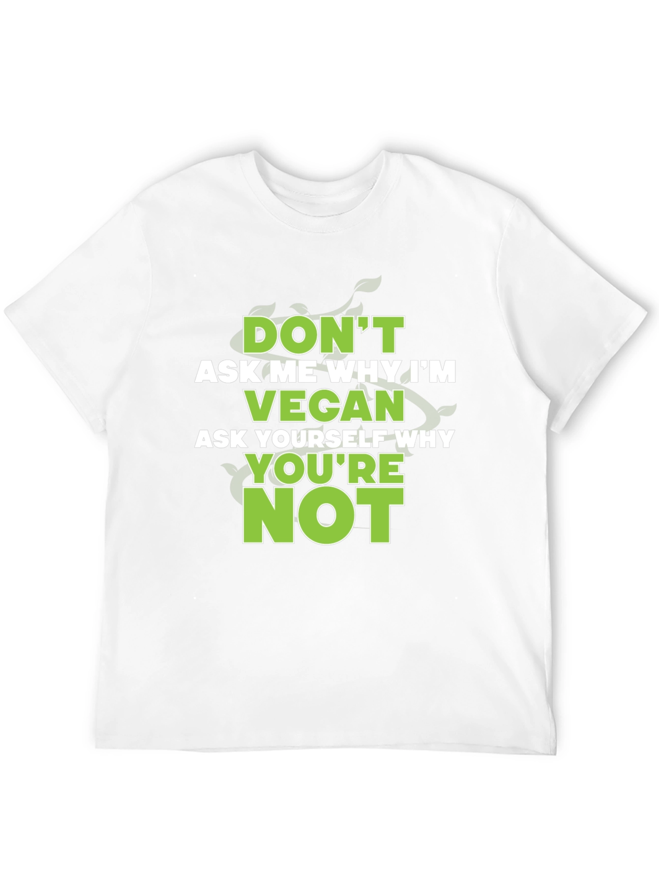 Vegan Statement Graphic Tee - Ask Yourself Why Not