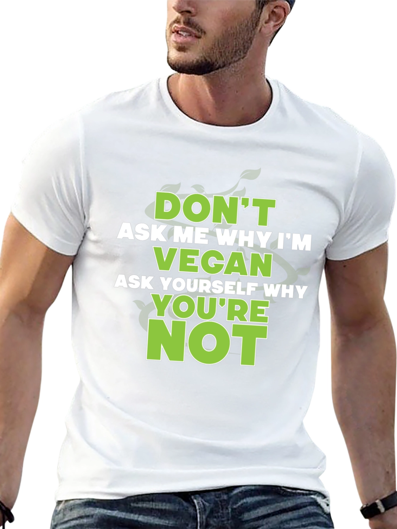 Vegan Statement Graphic Tee - Ask Yourself Why Not