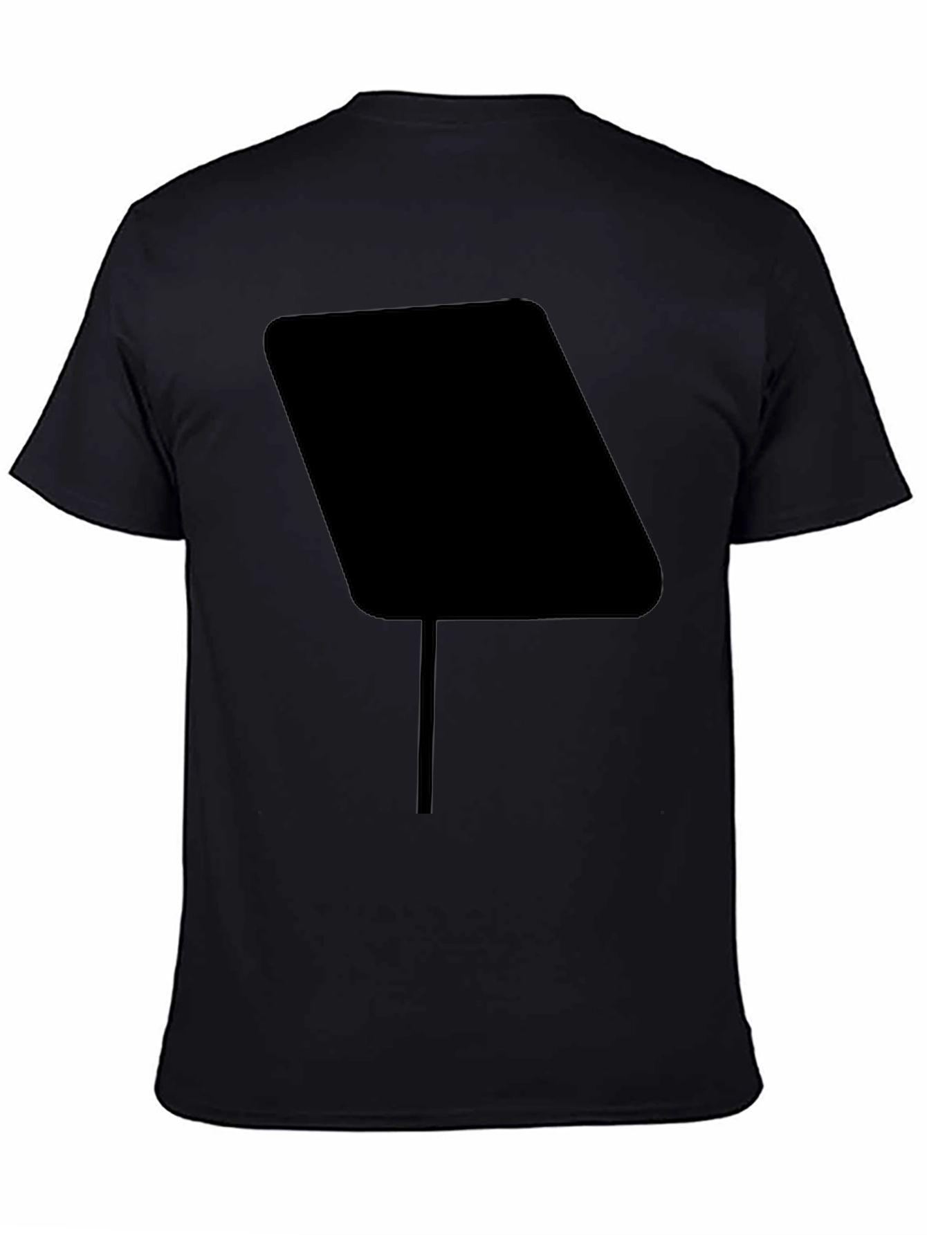 Abstract Graphic Black T-Shirt