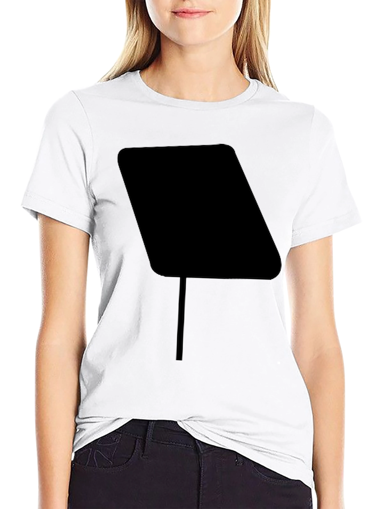 Abstract Graphic Black T-Shirt