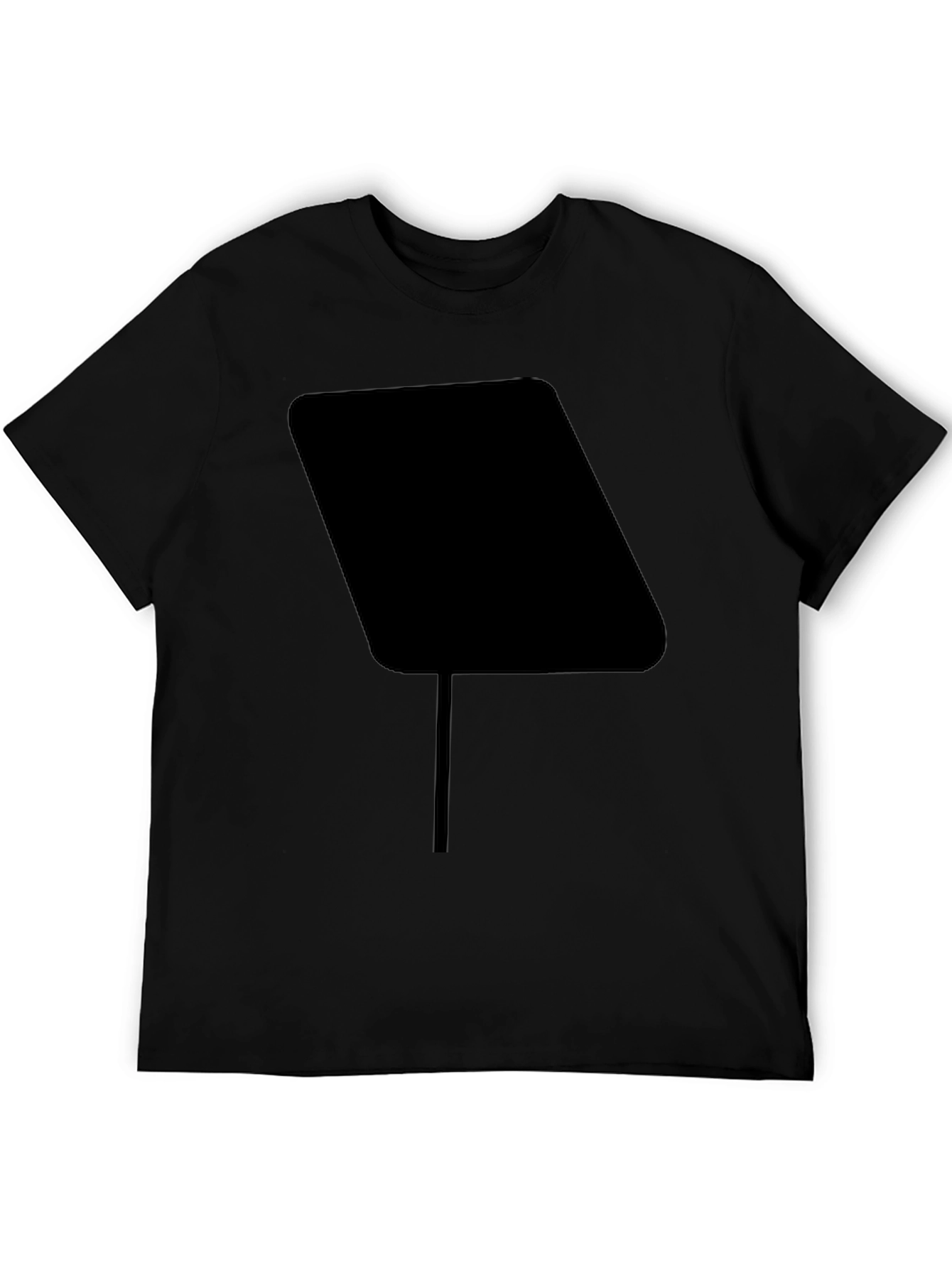 Abstract Graphic Black T-Shirt
