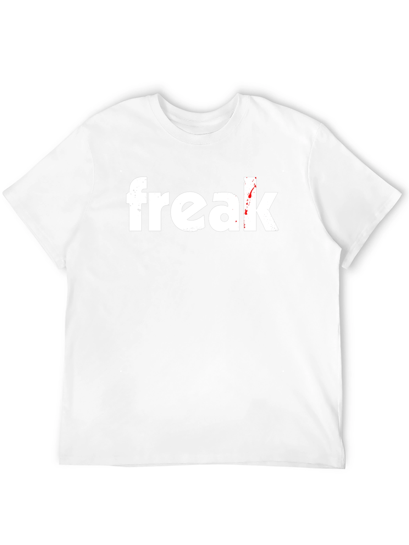 Freak Graphic Tee - Black Cotton Casual T-Shirt