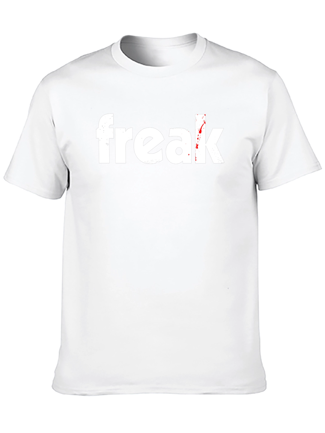 Freak Graphic Tee - Black Cotton Casual T-Shirt