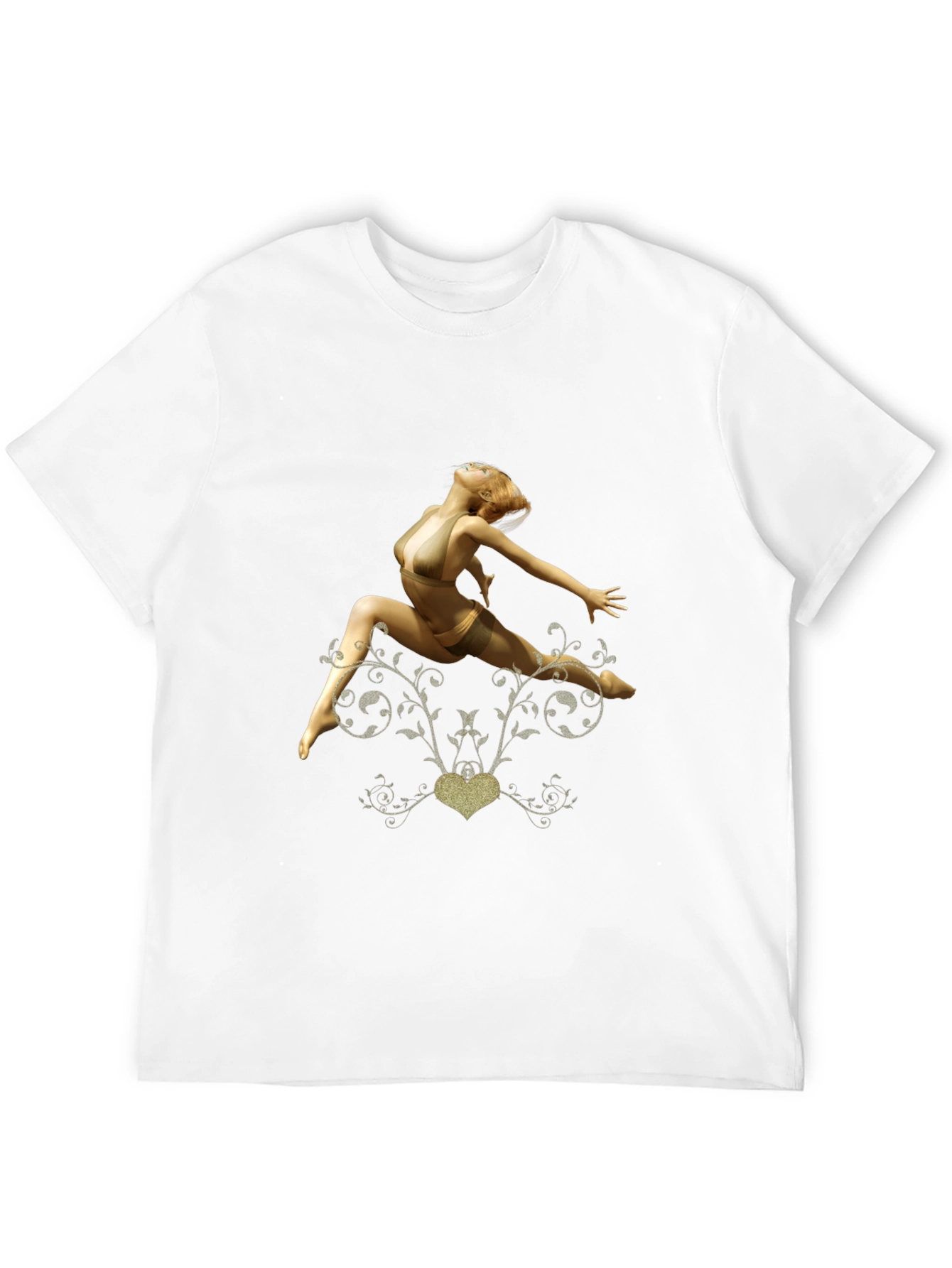 Black T-Shirt with Dancer Graphic