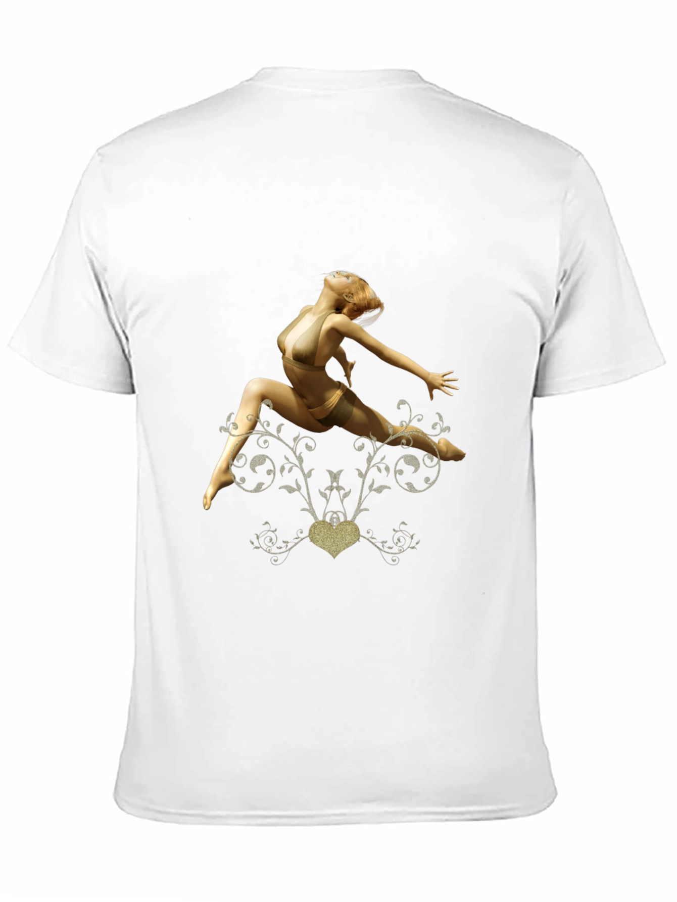 Black T-Shirt with Dancer Graphic