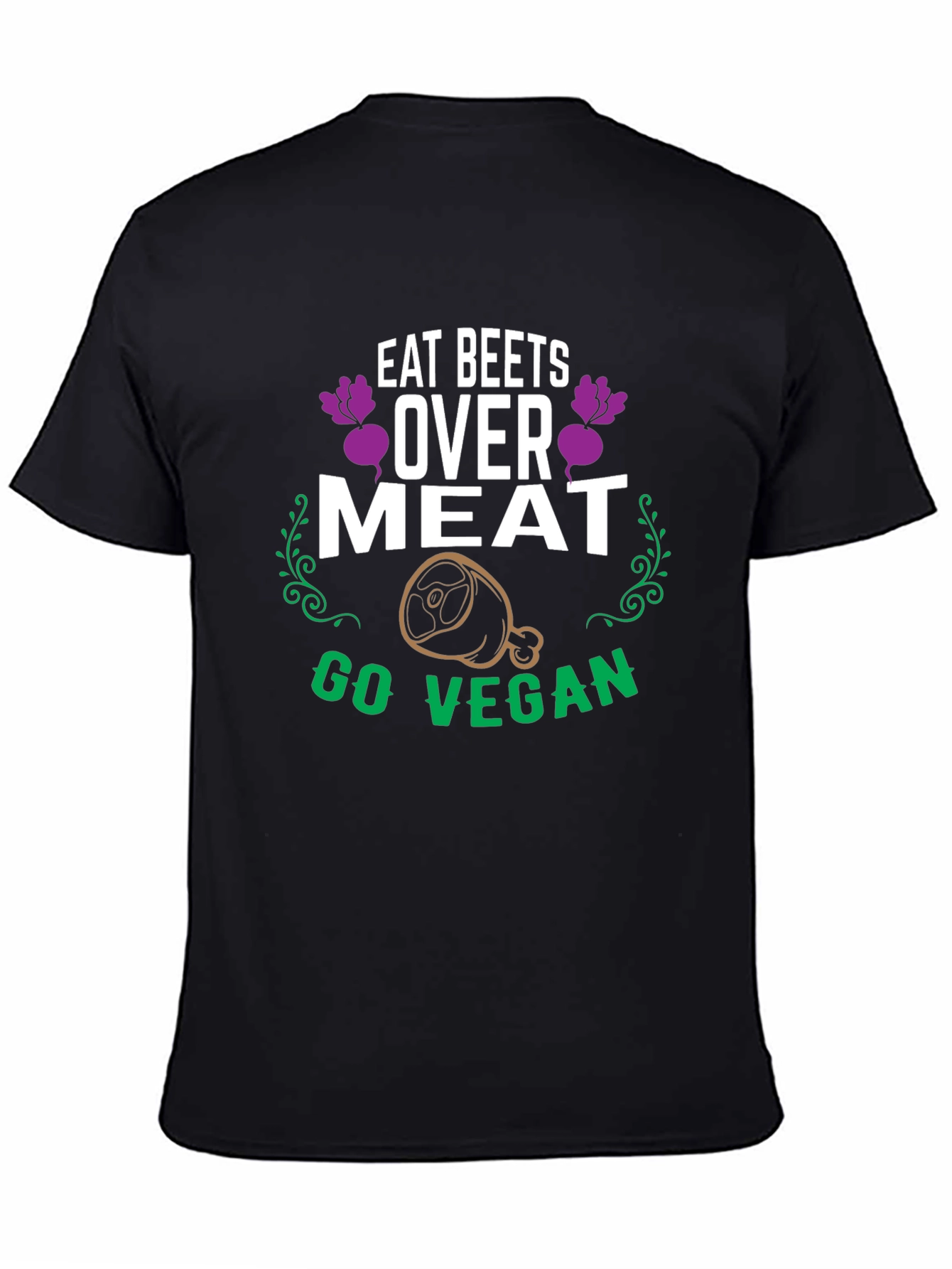 Eat Beets Over Meat Vegan Graphic T-Shirt