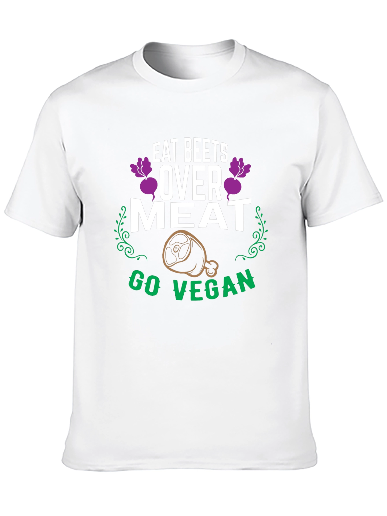 Eat Beets Over Meat Vegan Graphic T-Shirt