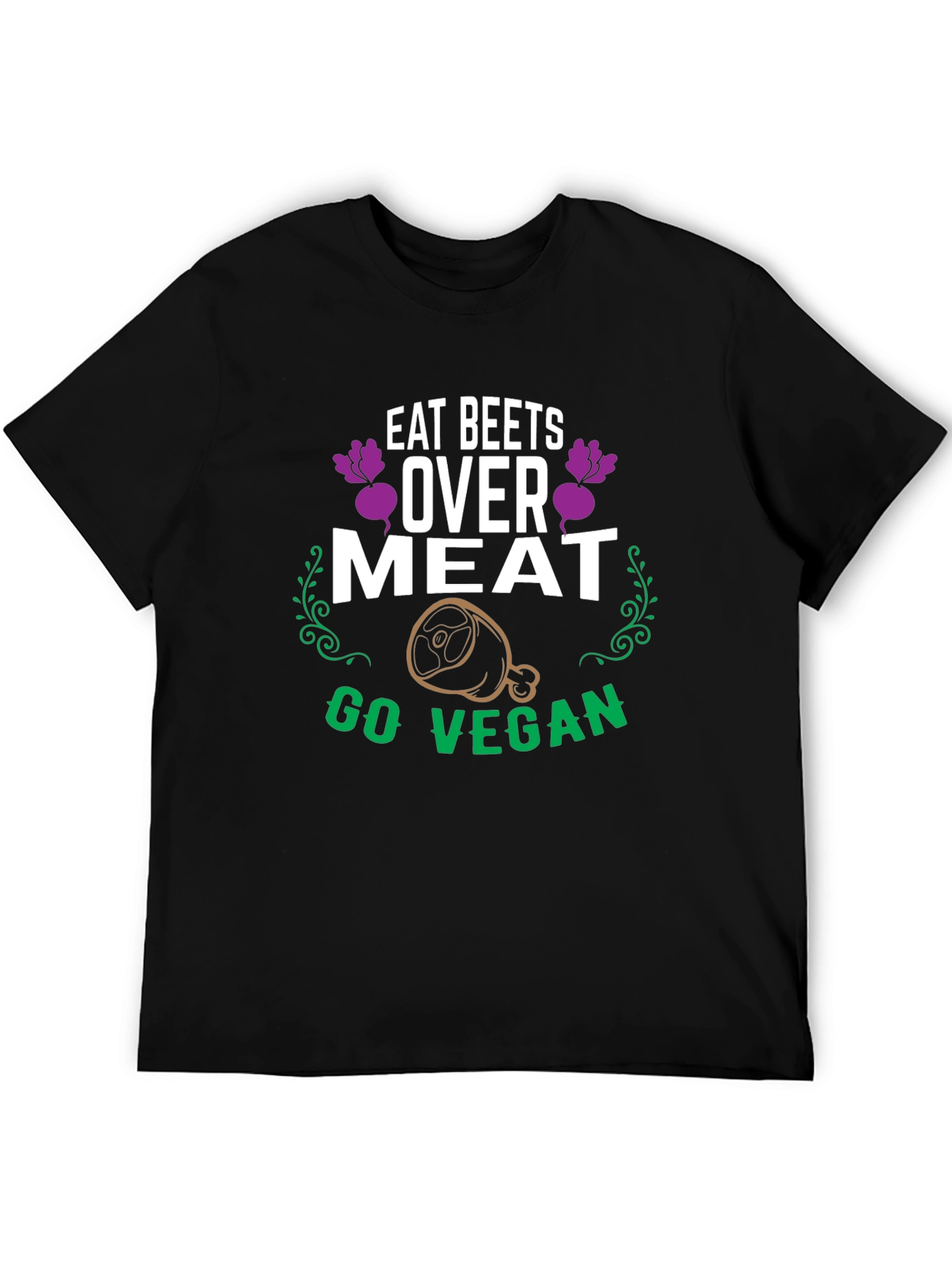Eat Beets Over Meat Vegan Graphic T-Shirt