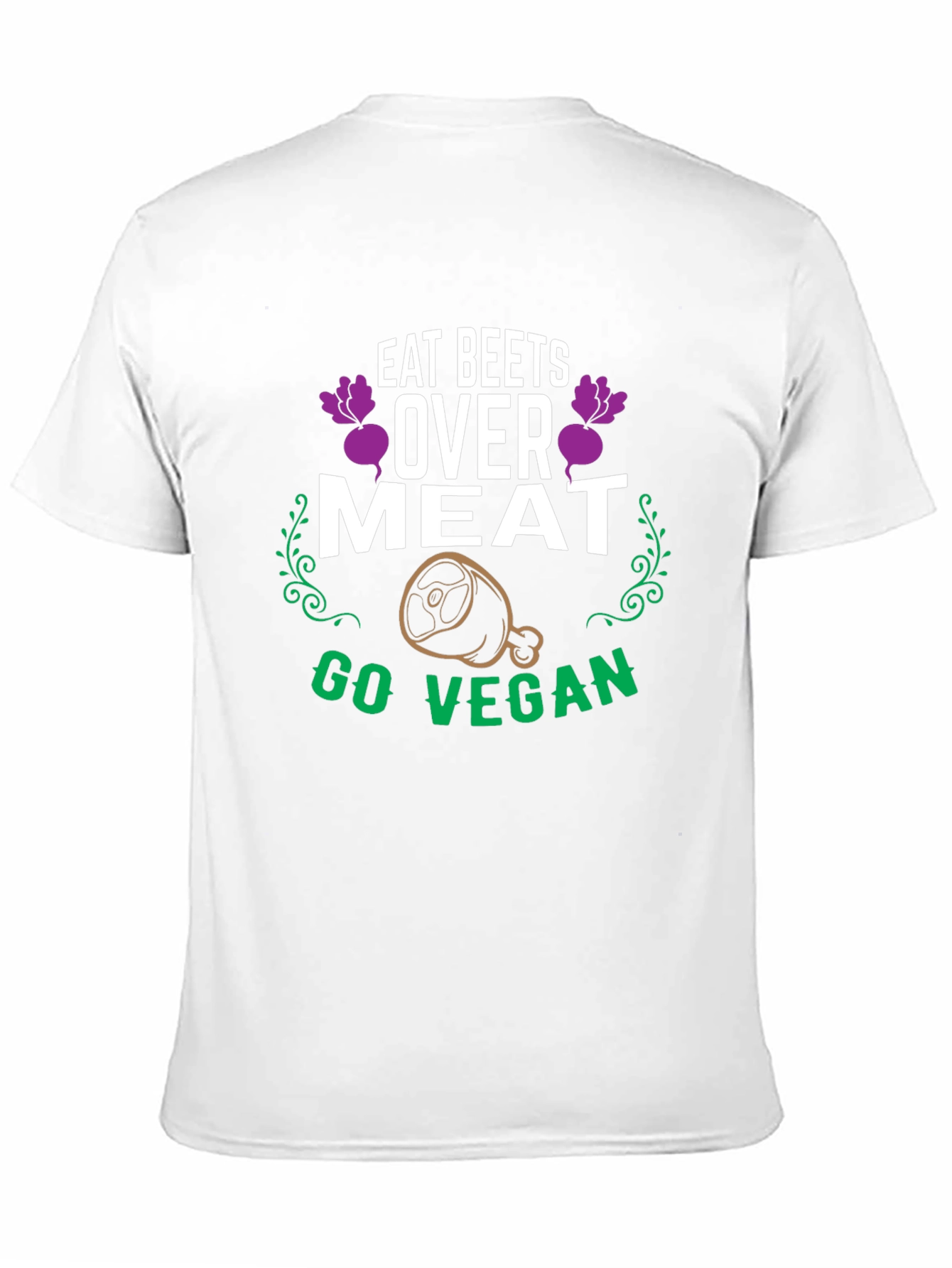 Eat Beets Over Meat Vegan Graphic T-Shirt