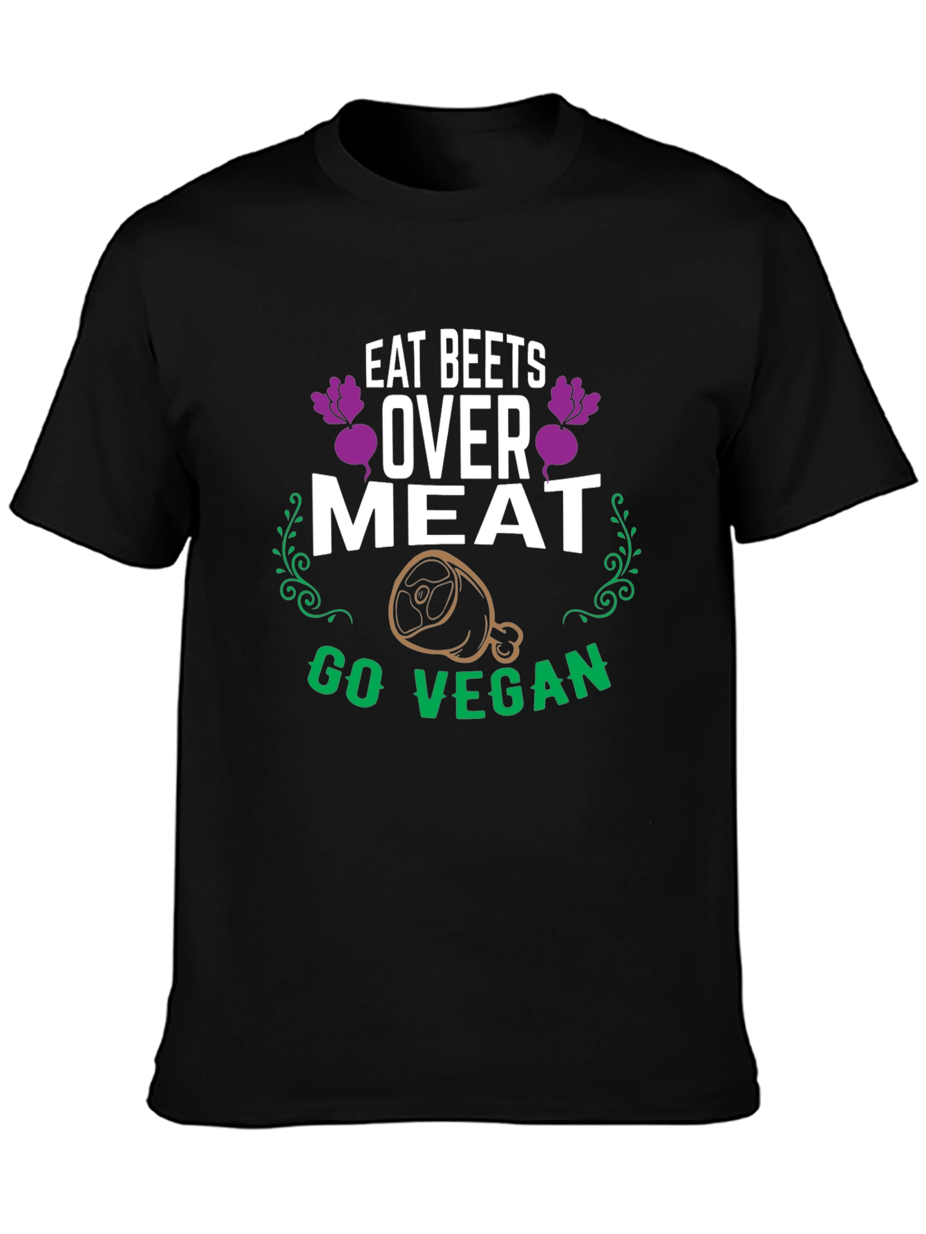 Eat Beets Over Meat Vegan Graphic T-Shirt