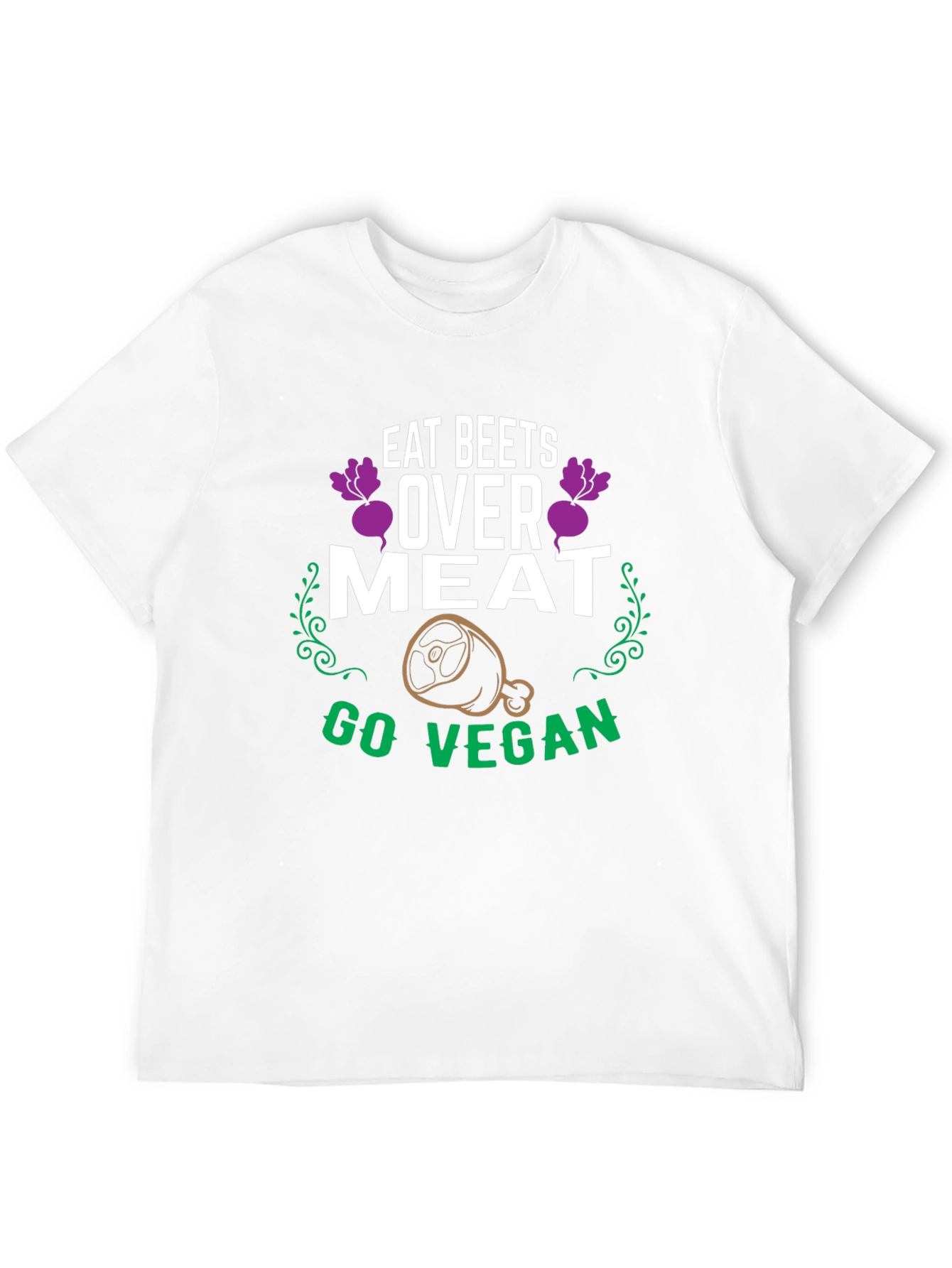 Eat Beets Over Meat Vegan Graphic T-Shirt