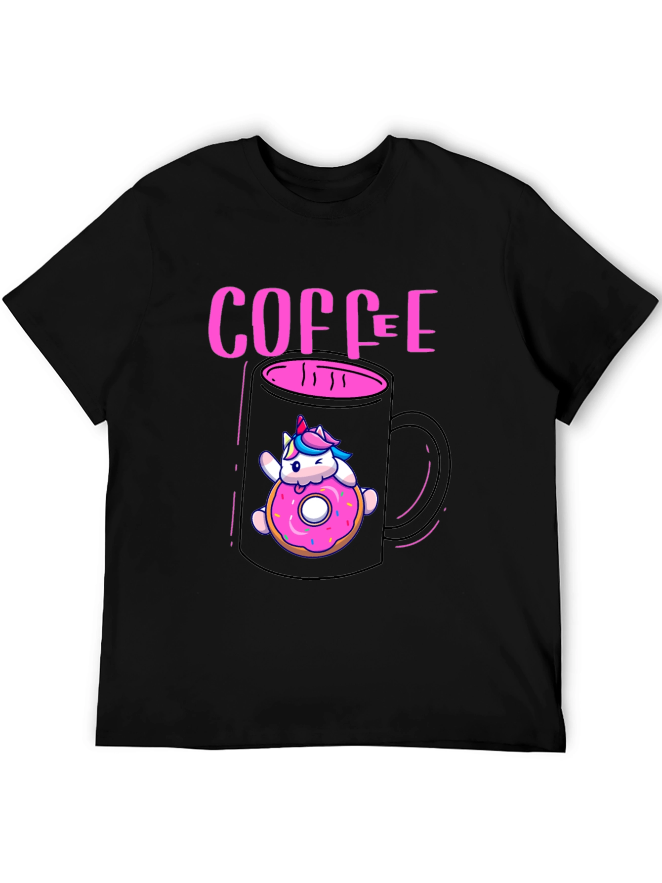Unicorn Coffee & Donut Graphic Tee