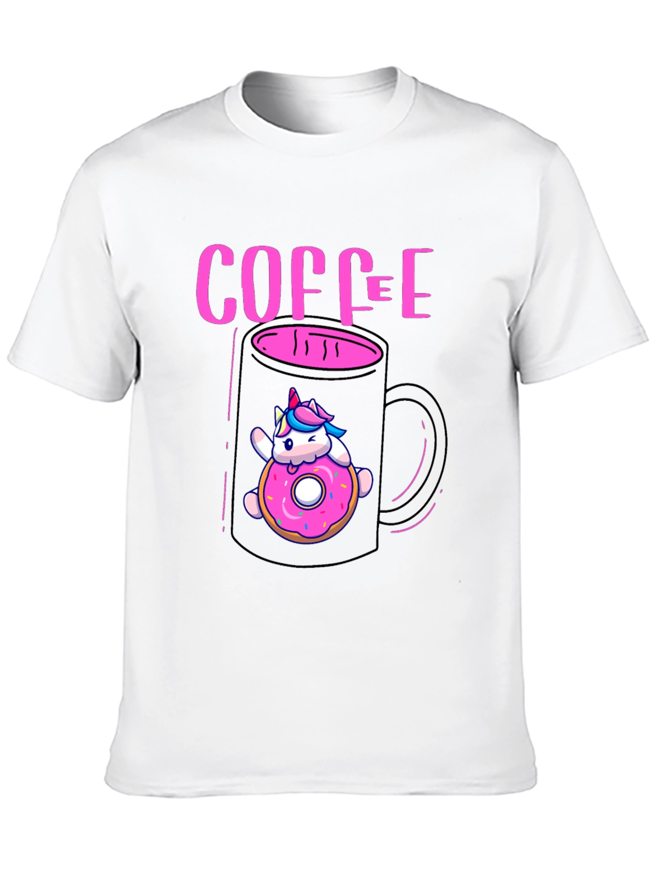 Unicorn Coffee & Donut Graphic Tee