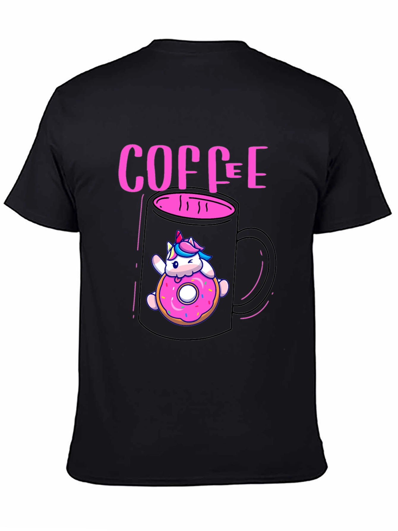 Unicorn Coffee & Donut Graphic Tee