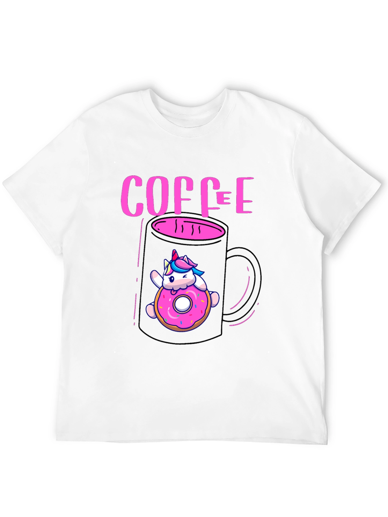 Unicorn Coffee & Donut Graphic Tee