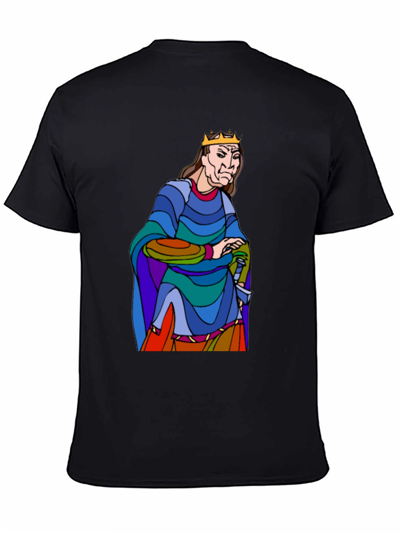 King Cartoon Graphic T-Shirt - Black