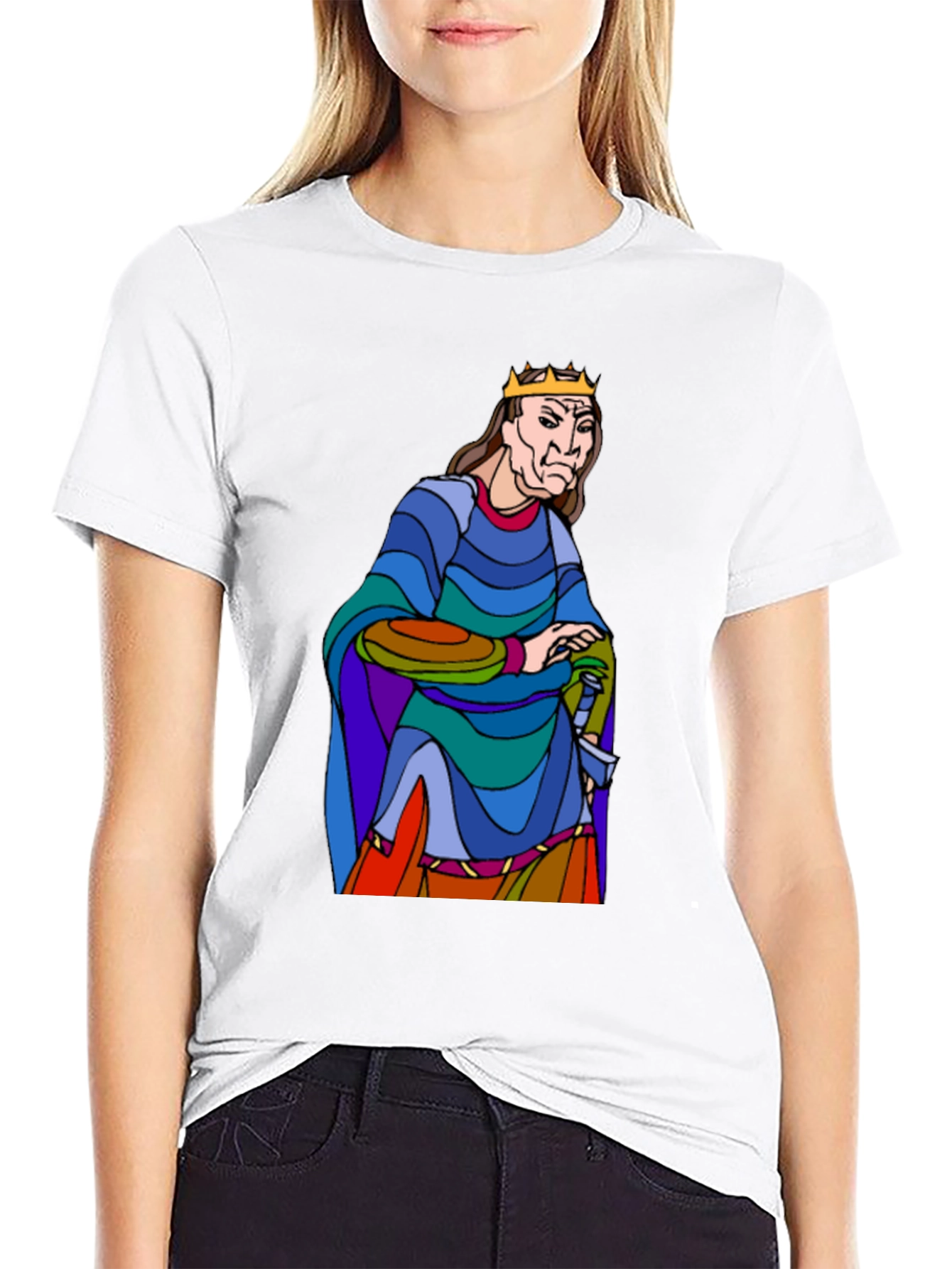 King Cartoon Graphic T-Shirt - Black
