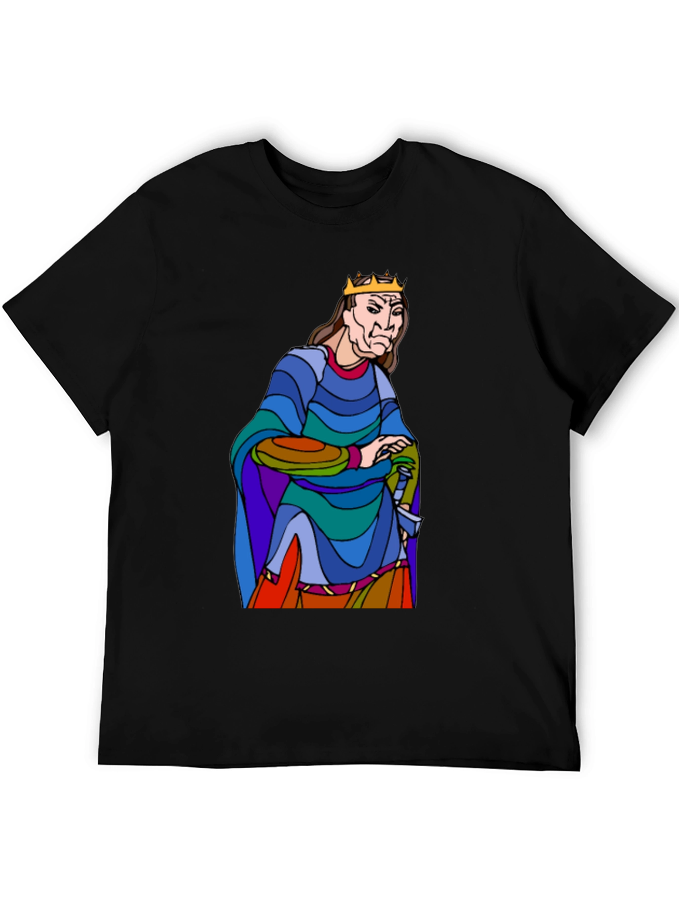King Cartoon Graphic T-Shirt - Black