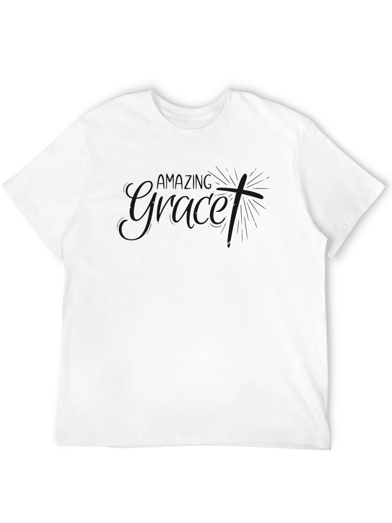 Plain Black Crew Neck T-Shirt - Casual Comfort