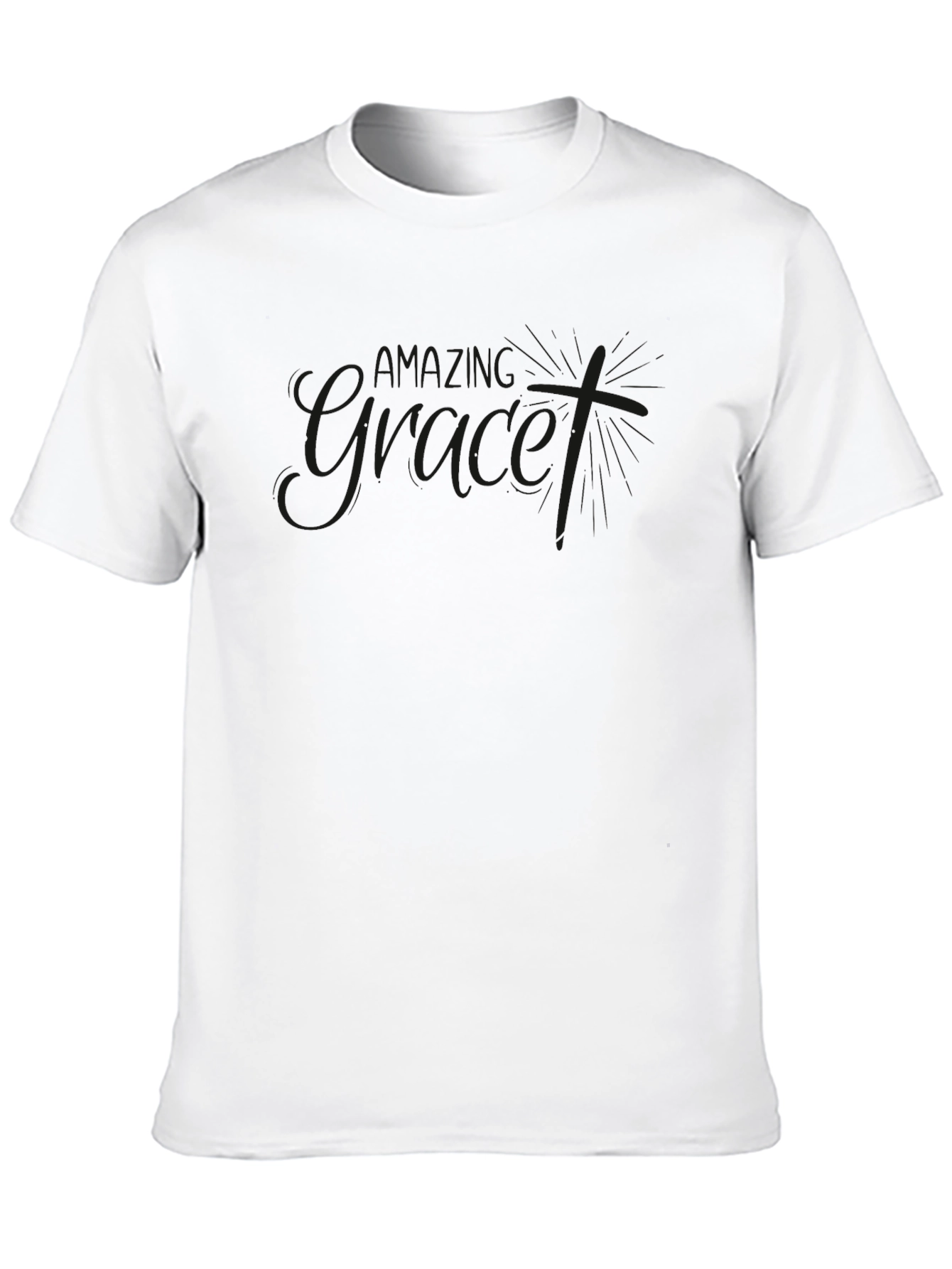 Plain Black Crew Neck T-Shirt - Casual Comfort