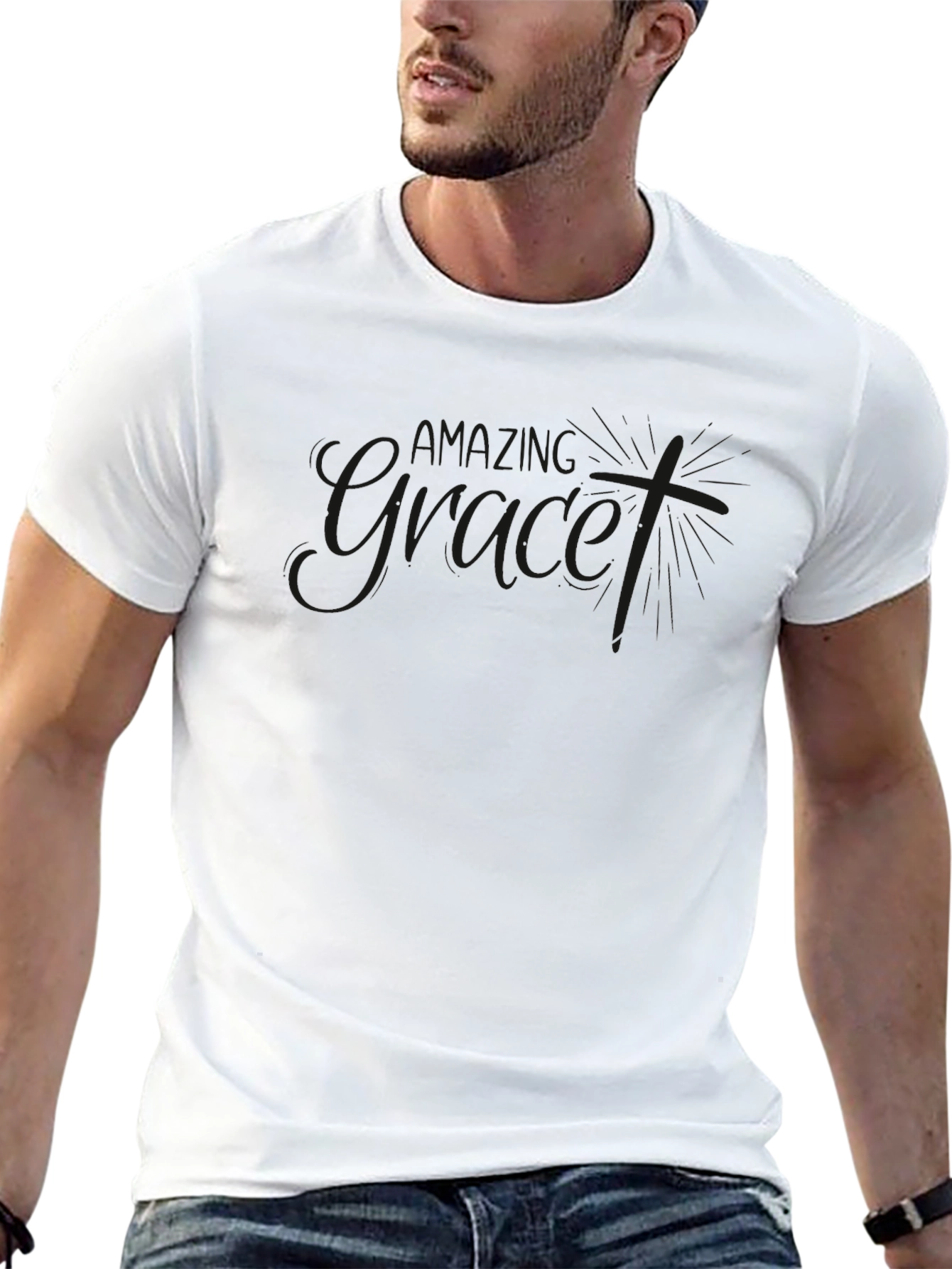 Plain Black Crew Neck T-Shirt - Casual Comfort