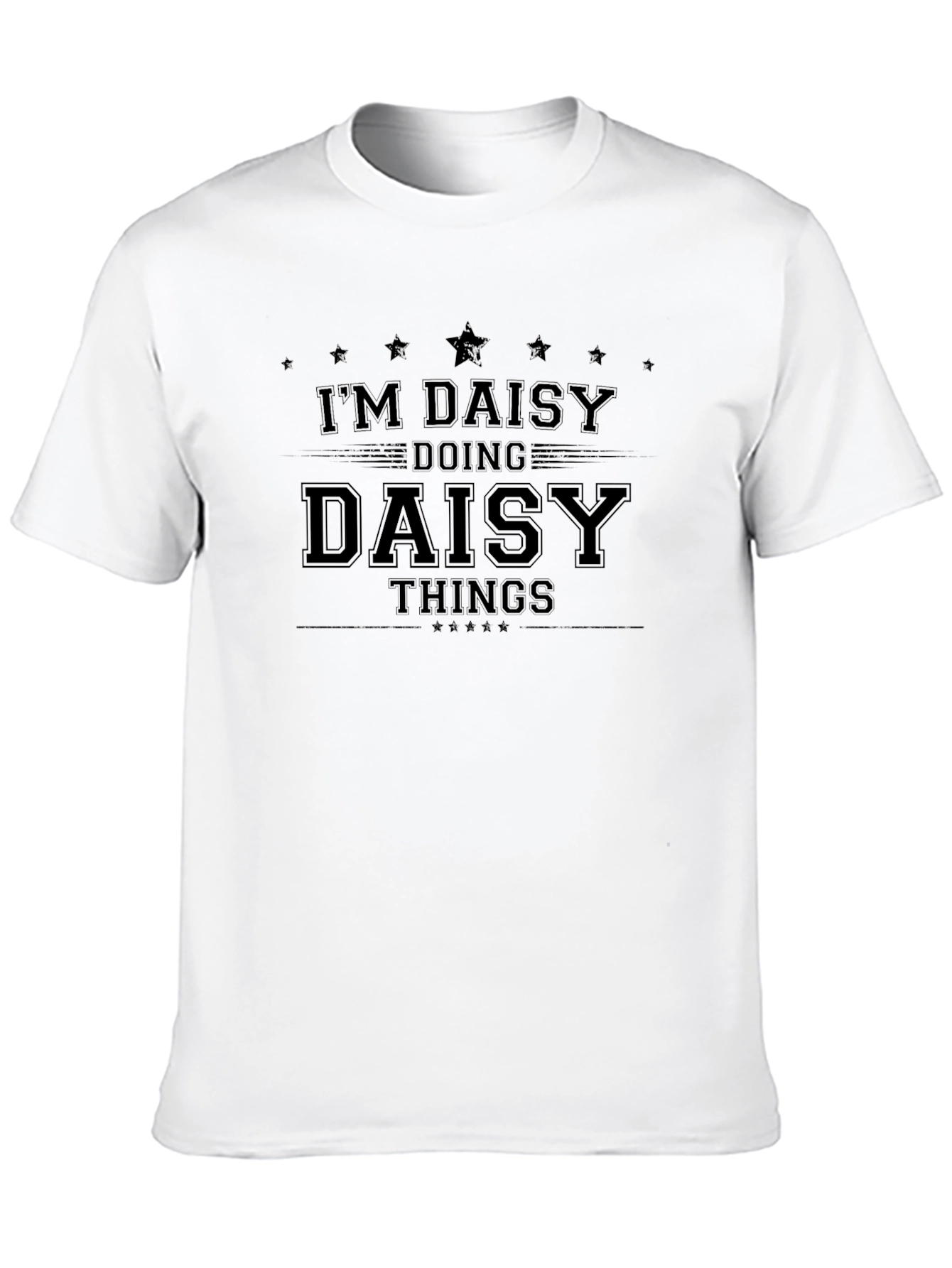 Im Daisy Doing Daisy Things Black T-Shirt