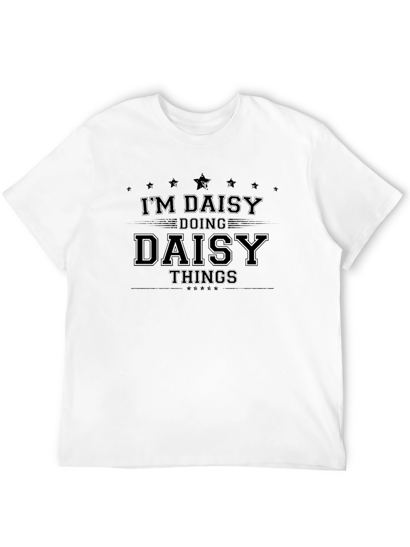 Im Daisy Doing Daisy Things Black T-Shirt