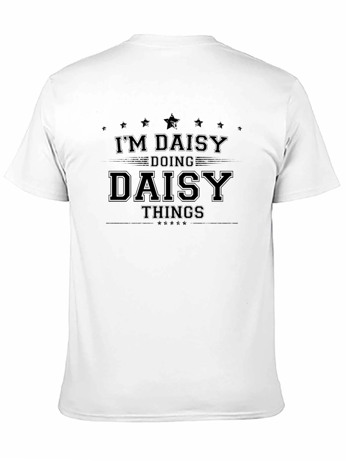 Im Daisy Doing Daisy Things Black T-Shirt