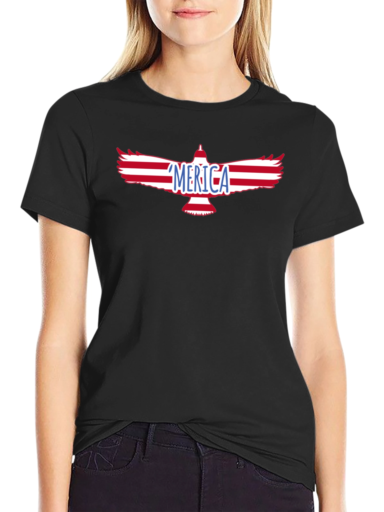 Americana Eagle Graphic Tee - Patriotic T-Shirt