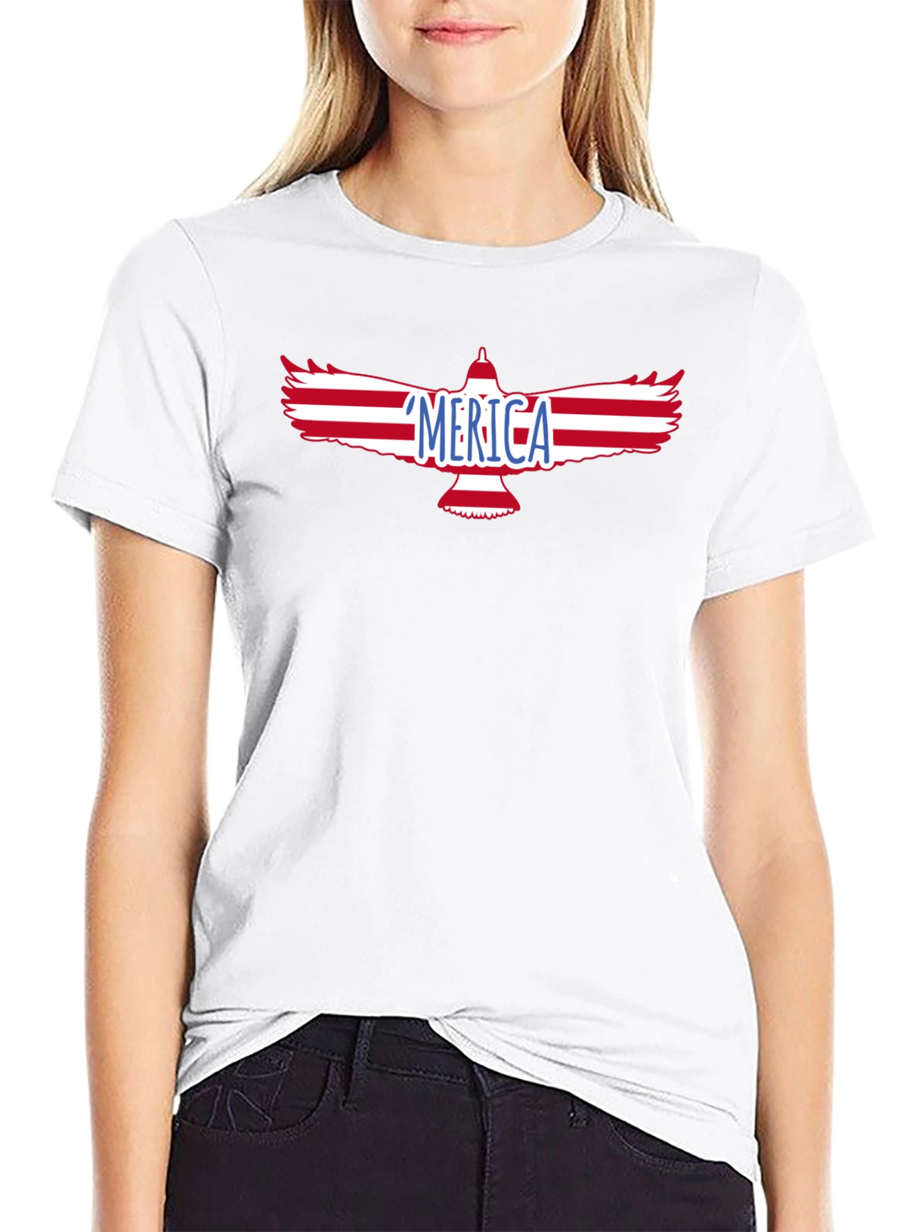 Americana Eagle Graphic Tee - Patriotic T-Shirt