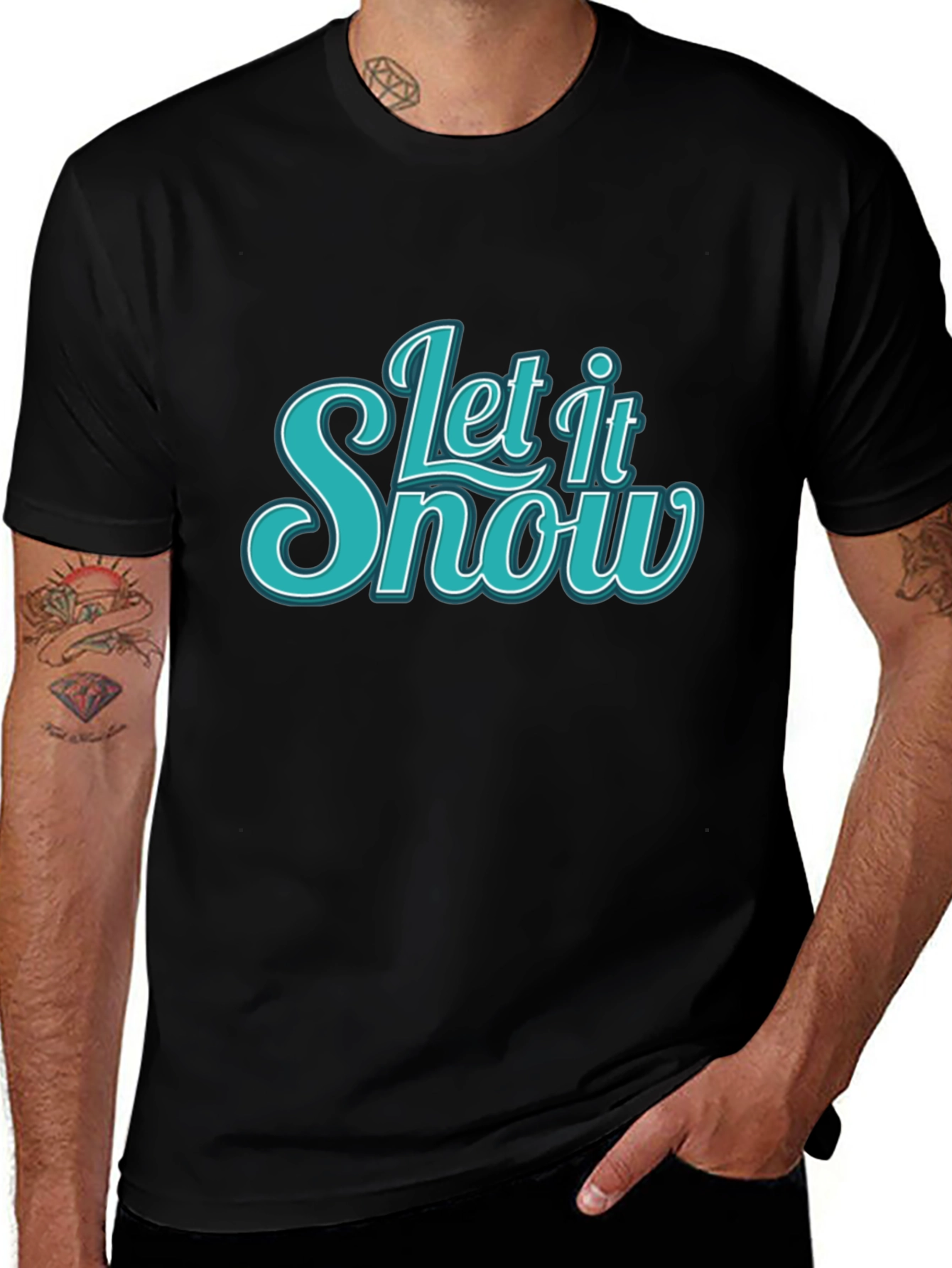 Let It Snow Graphic Tee - Winter Holiday T-Shirt