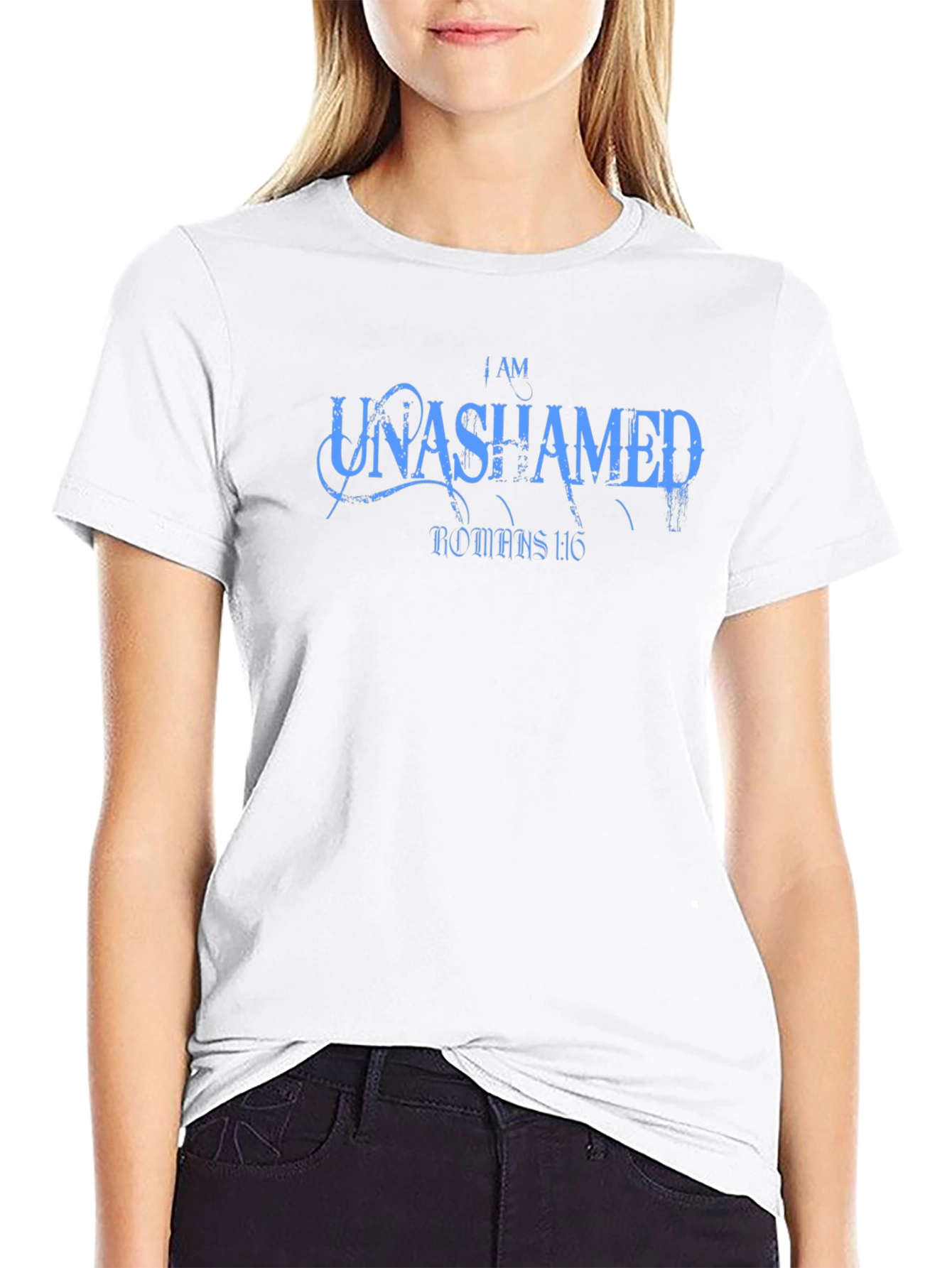 I AM UNASHAMED Christian T-Shirt Romans 1:16 Tee
