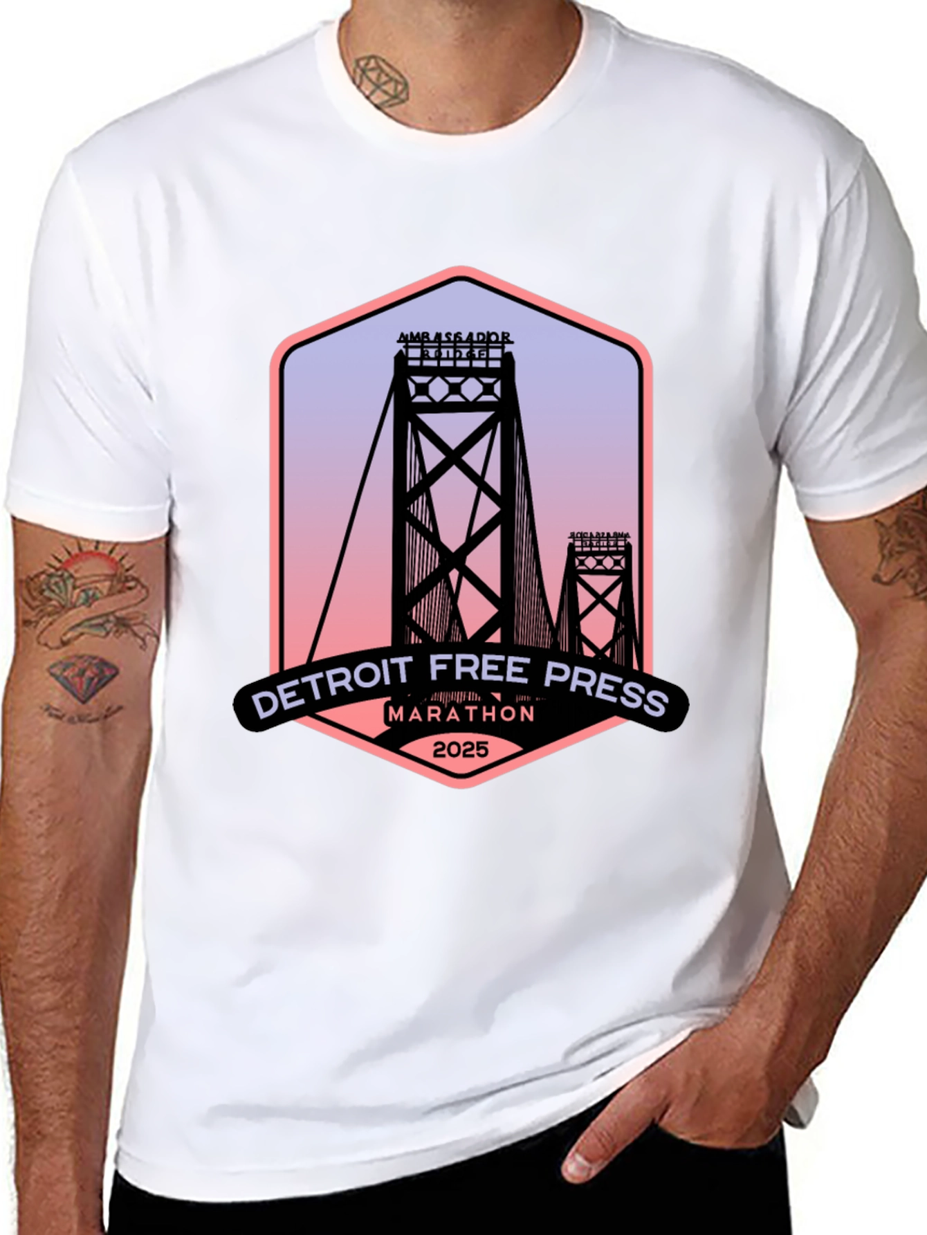 Detroit Free Press Marathon 2025 T-Shirt