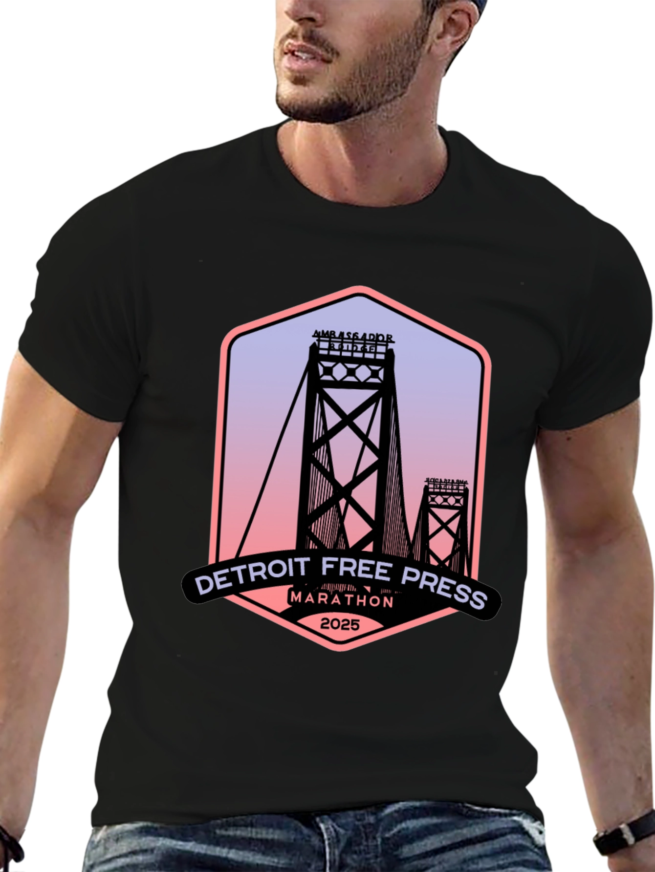 Detroit Free Press Marathon 2025 T-Shirt