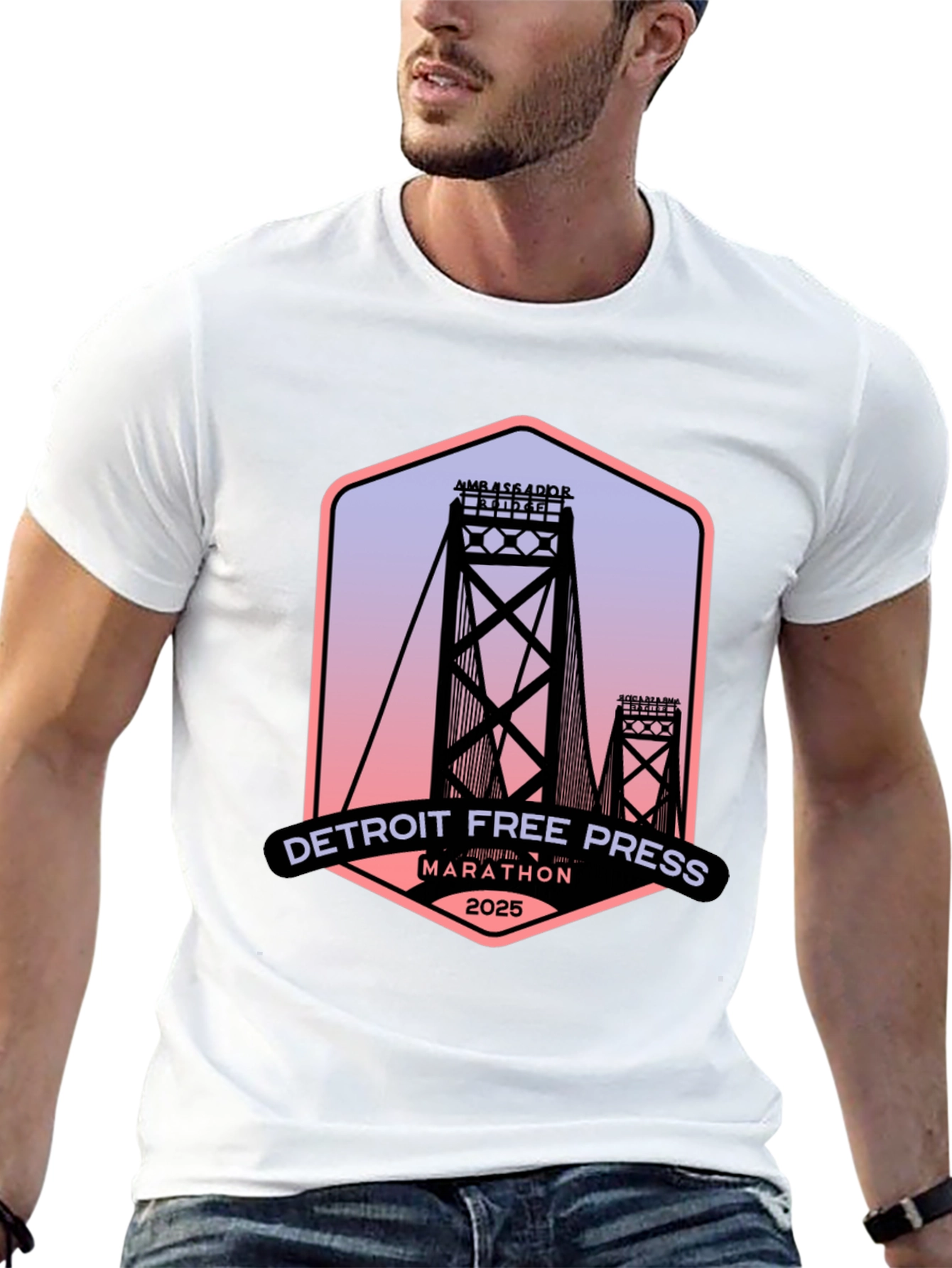 Detroit Free Press Marathon 2025 T-Shirt
