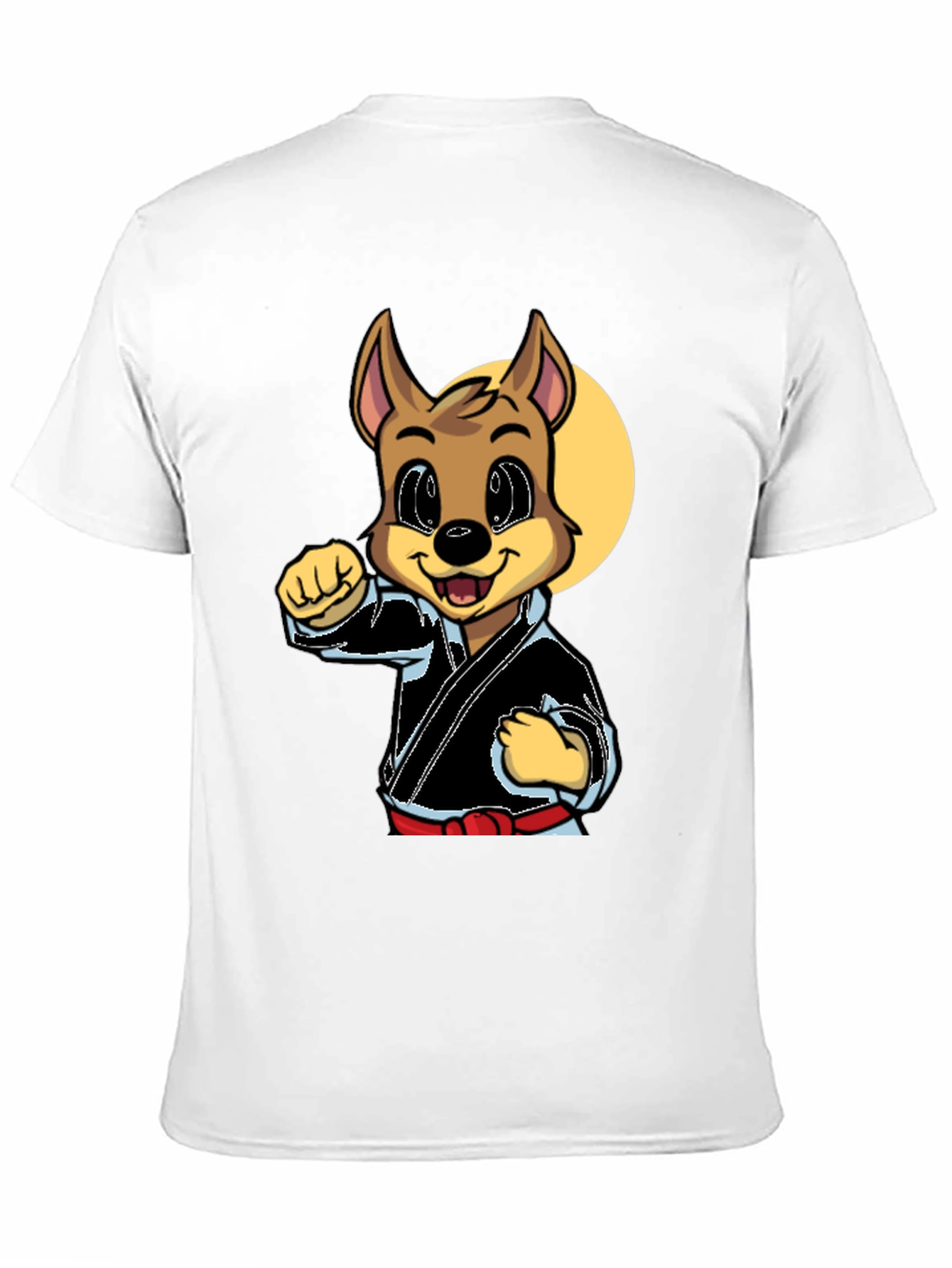 Karate Dog Graphic Tee - Black Martial Arts Shirt