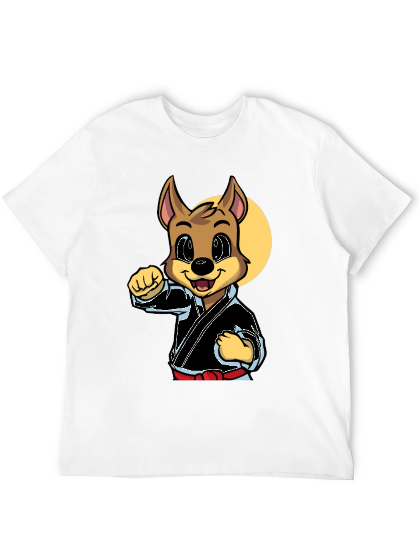 Karate Dog Graphic Tee - Black Martial Arts Shirt