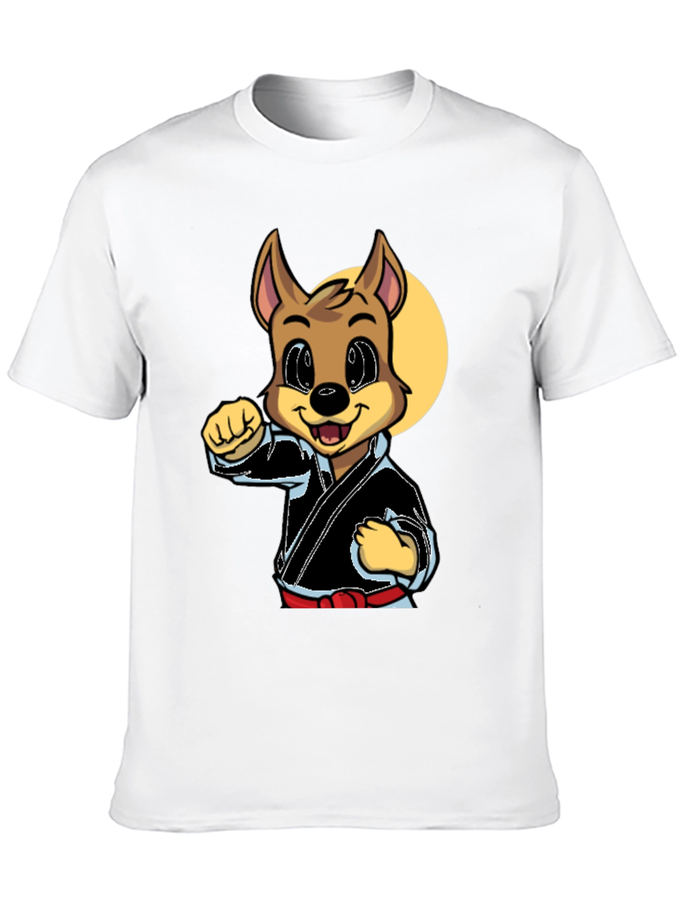 Karate Dog Graphic Tee - Black Martial Arts Shirt