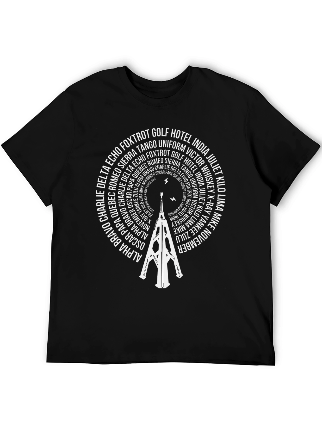 Phonetic Alphabet Tower T-Shirt - Aviation Style