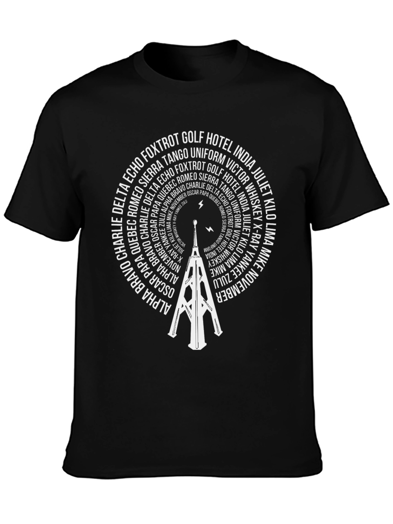 Phonetic Alphabet Tower T-Shirt - Aviation Style